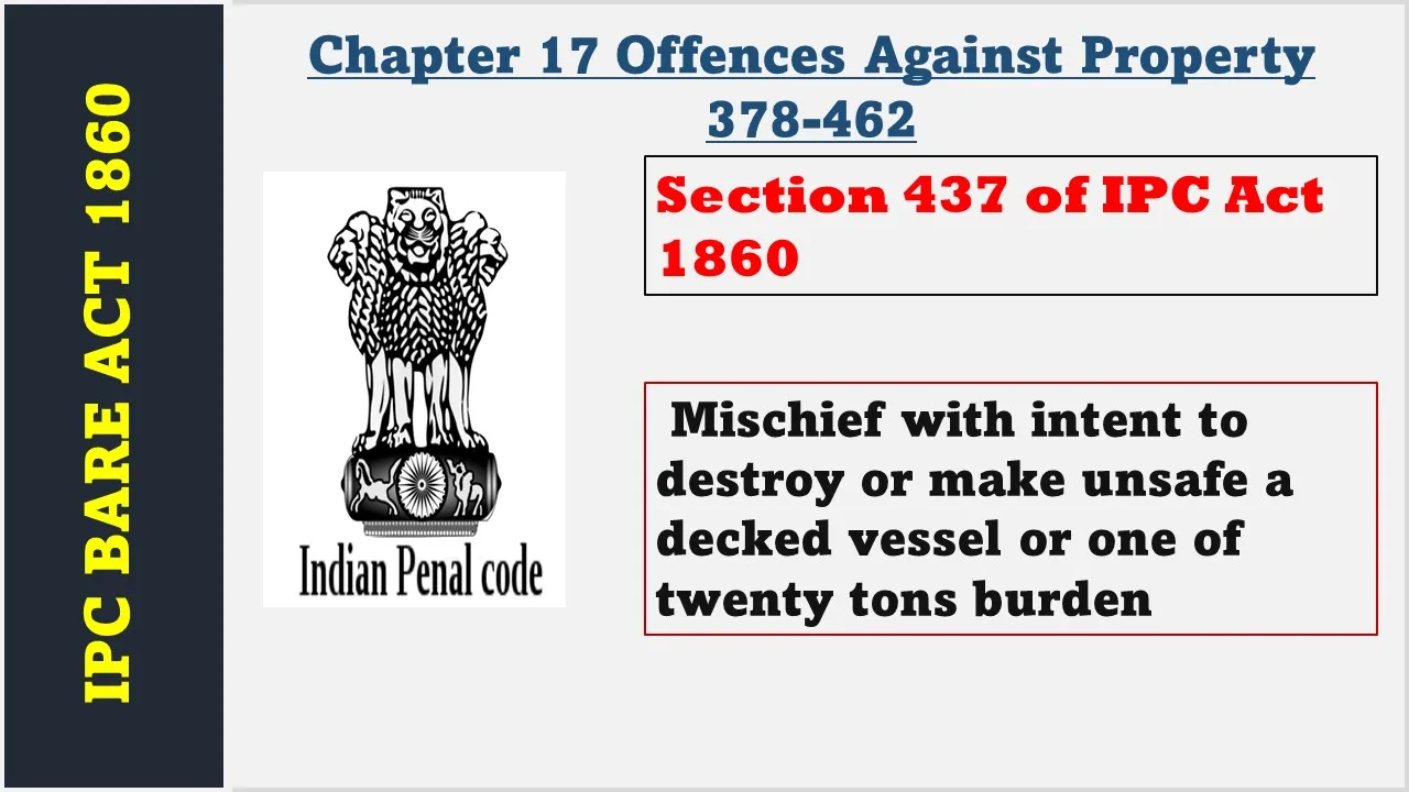 Section 437 of IPC  1860
