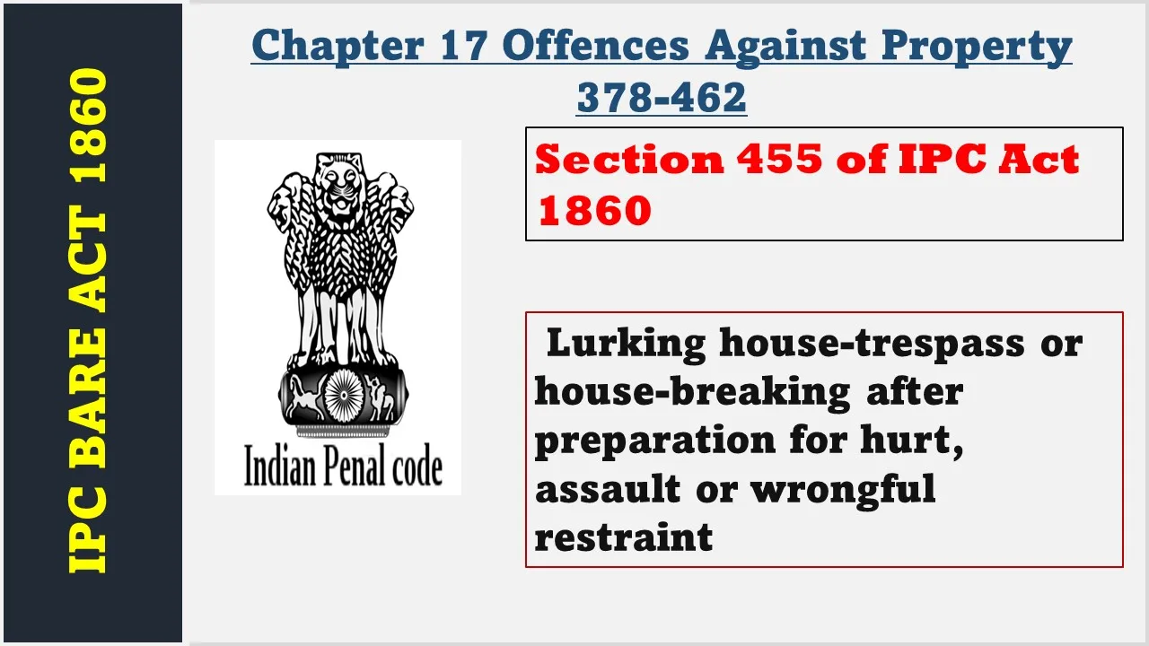 Section 455 of IPC  1860