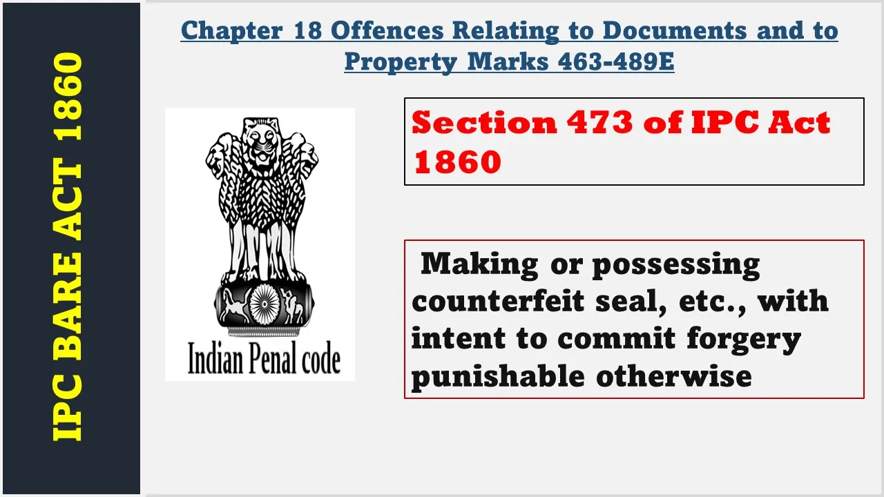Section 473 of IPC  1860