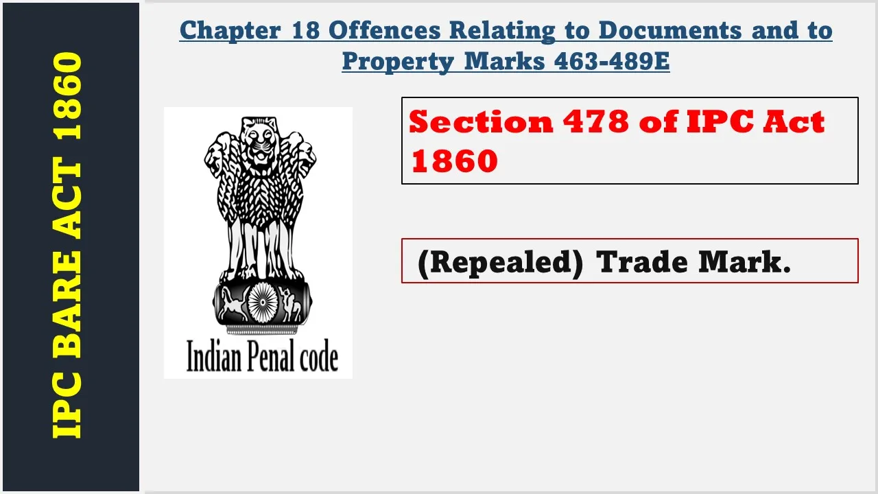 Section 478 of IPC  1860