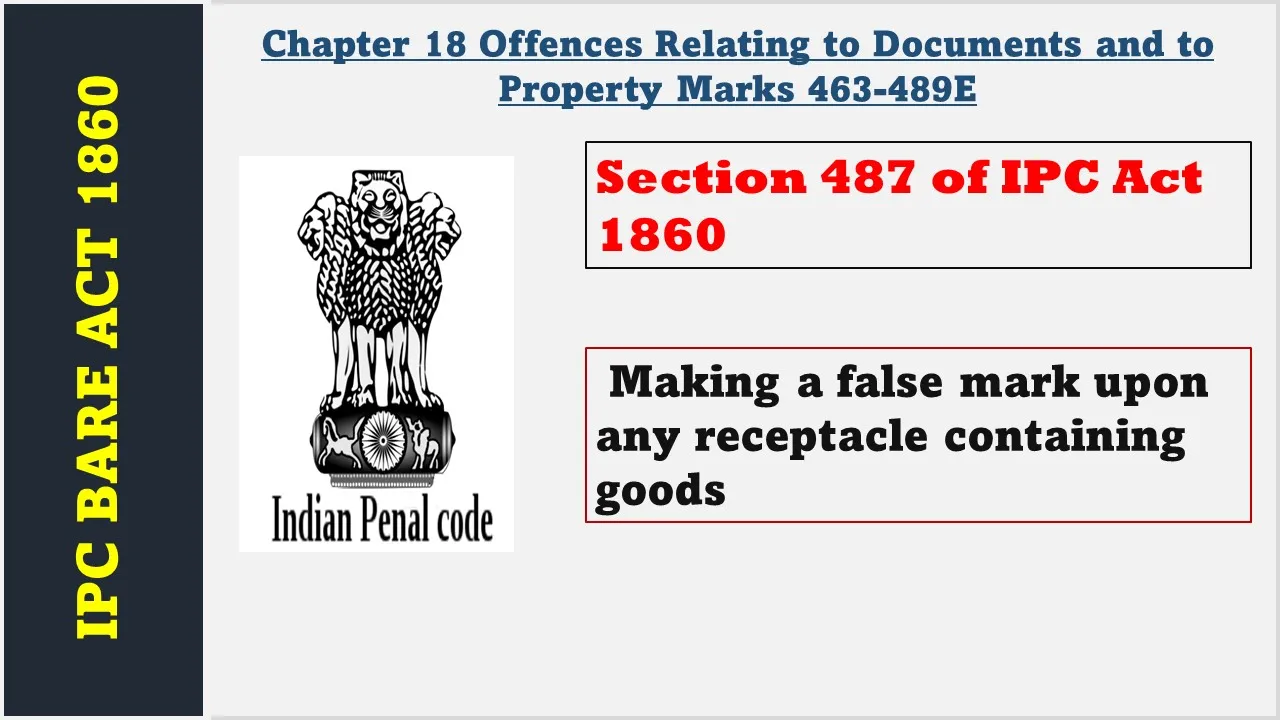 Section 487 of IPC  1860