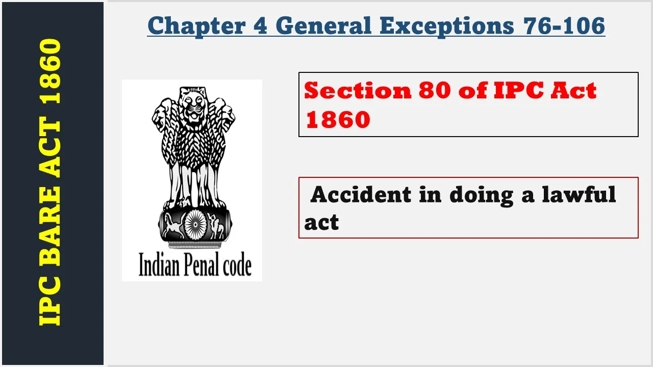 Section 80 of IPC  1860