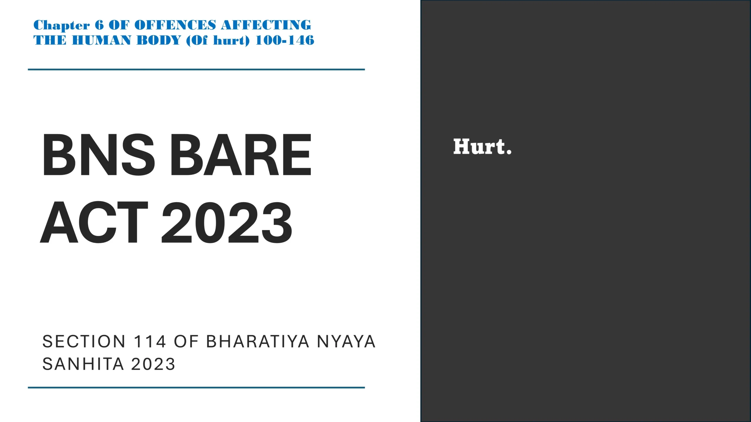 Section 114 of Bharatiya Nyaya Sanhita (BNS) 2023
