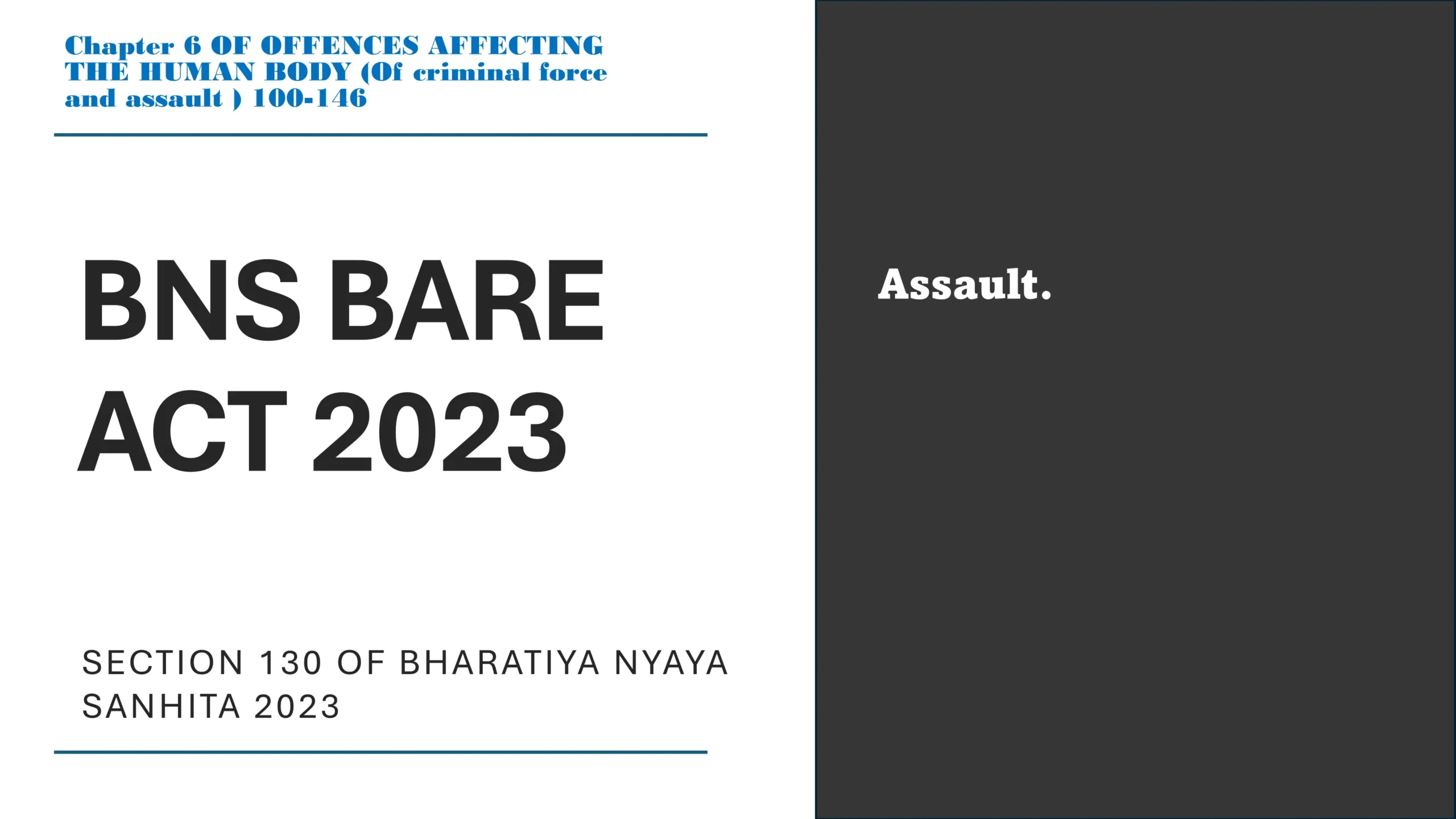 Section 130 of Bharatiya Nyaya Sanhita (BNS) 2023
