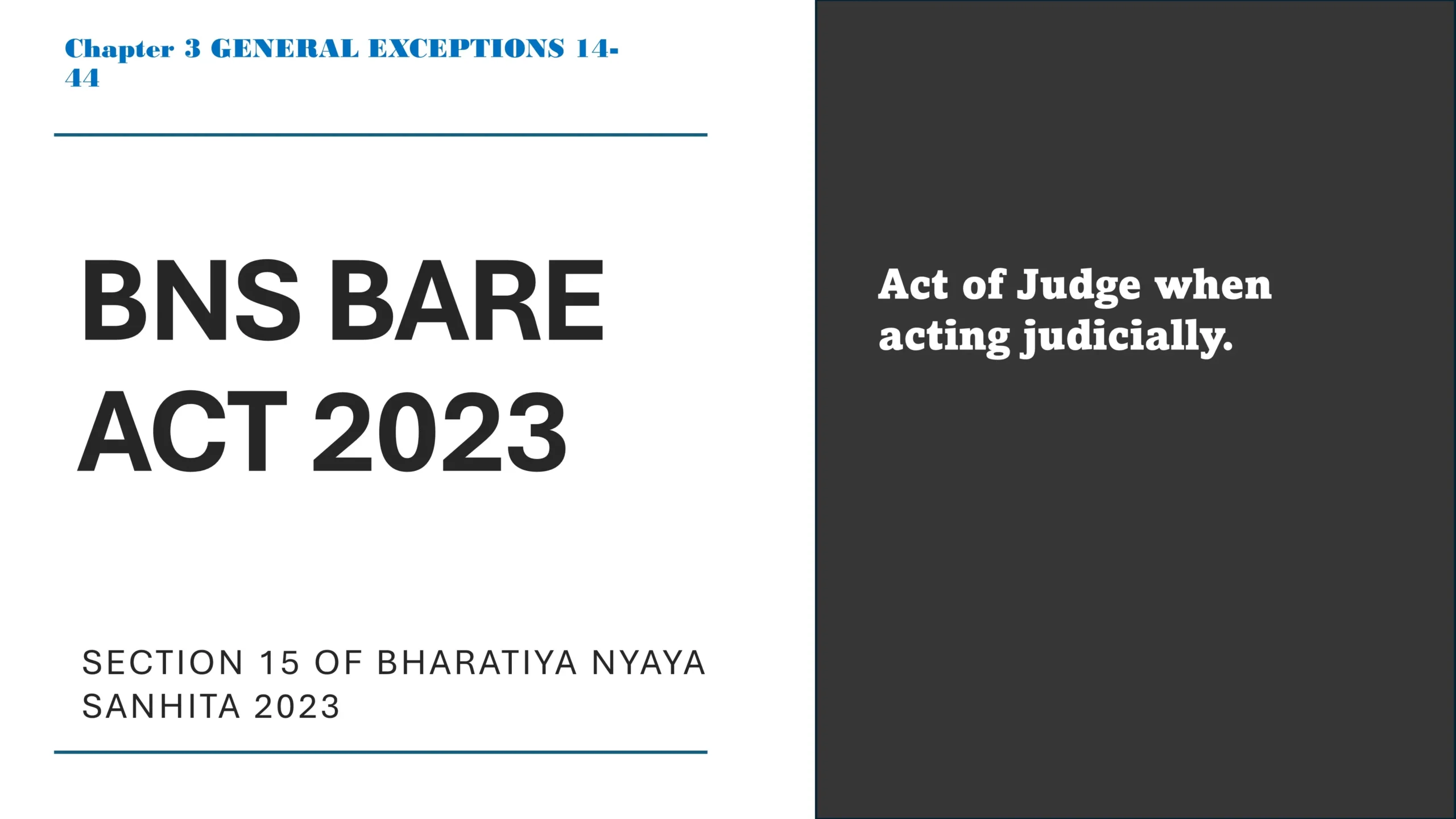 Section 15 of Bharatiya Nyaya Sanhita (BNS) 2023