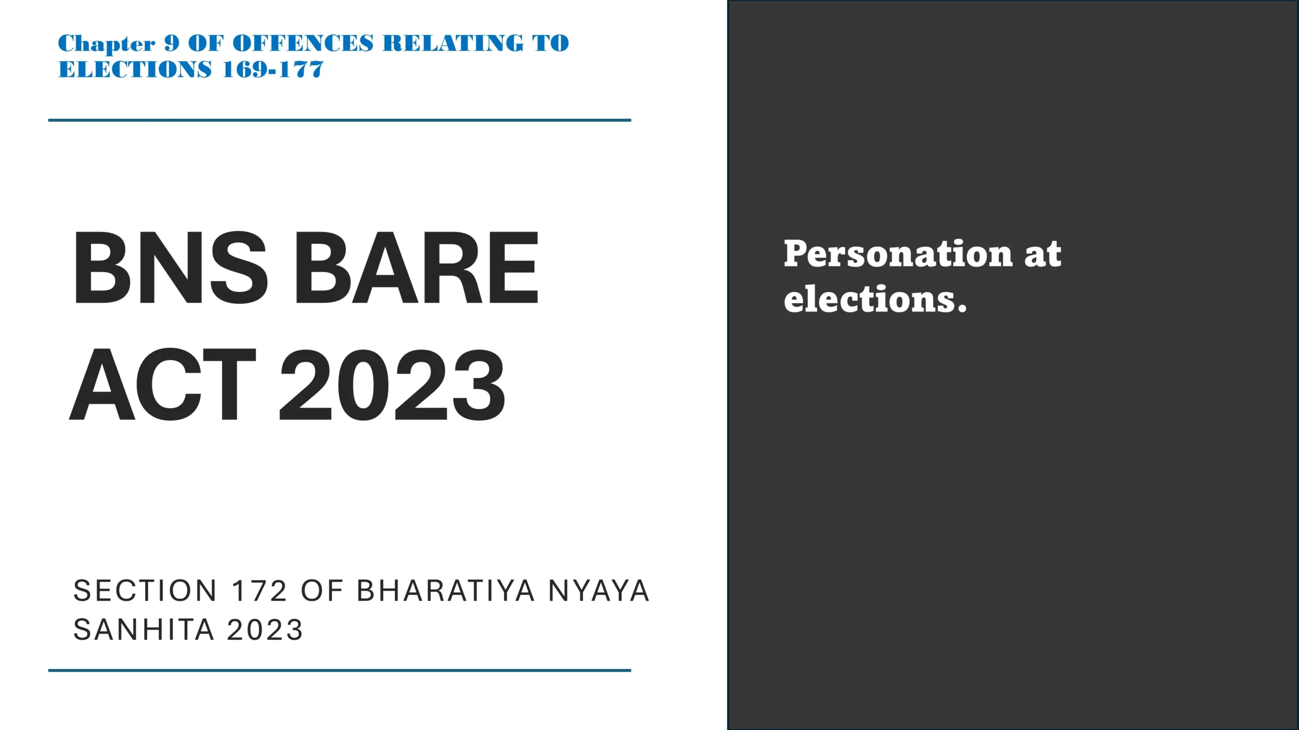 Section 172 of Bharatiya Nyaya Sanhita (BNS) 2023