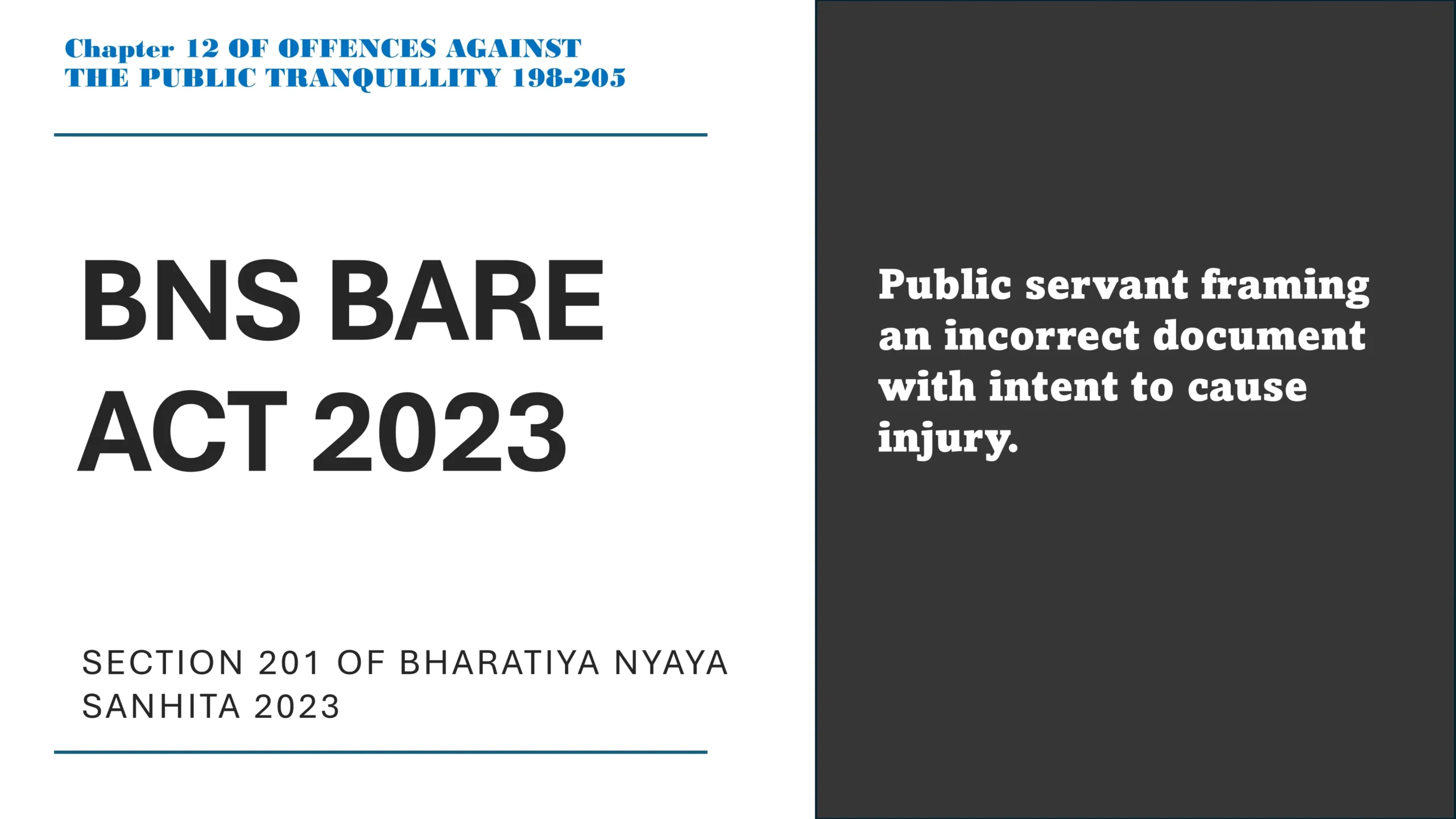 Section 201 of Bharatiya Nyaya Sanhita (BNS) 2023