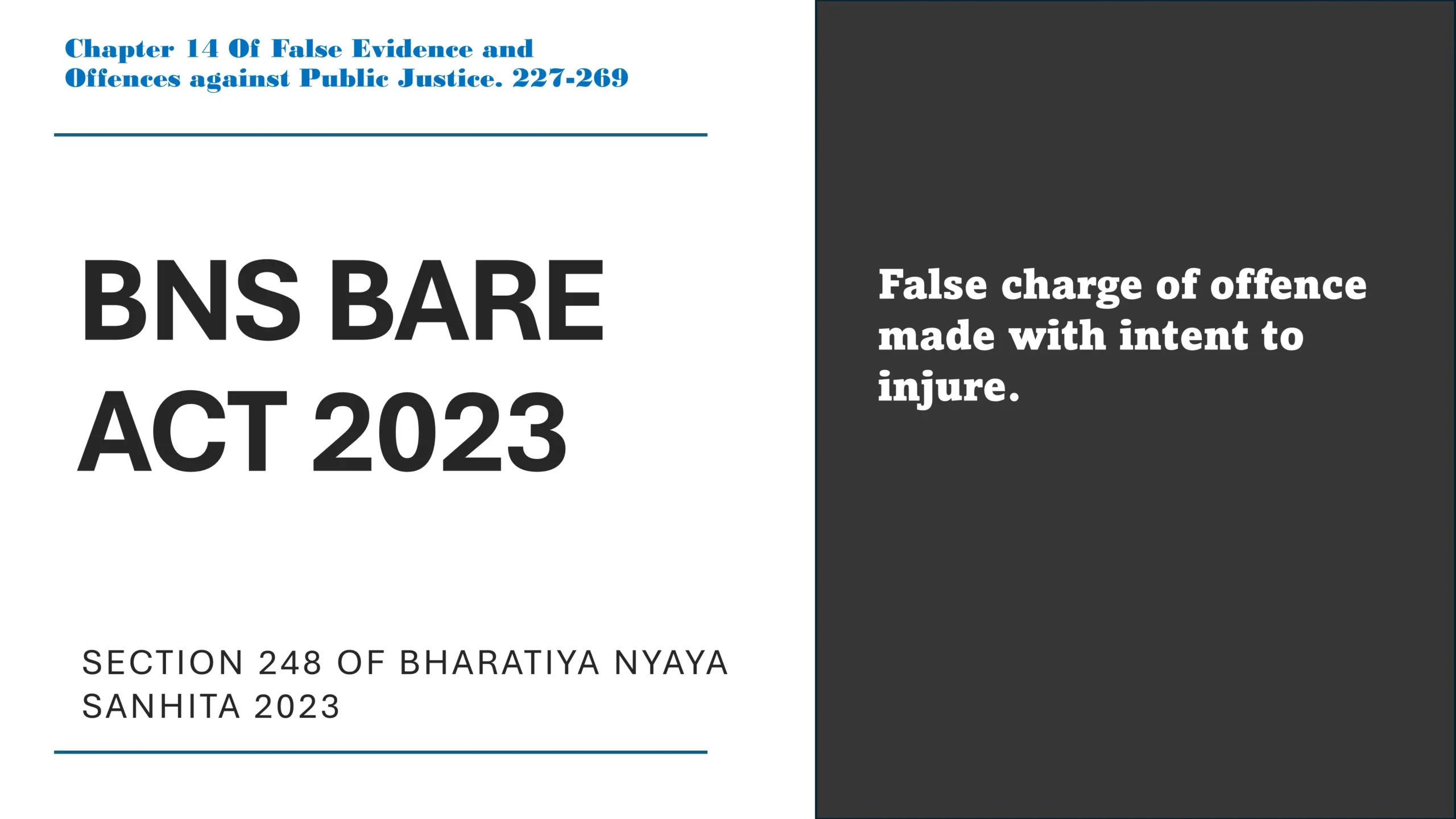 Section 248 of Bharatiya Nyaya Sanhita (BNS) 2023