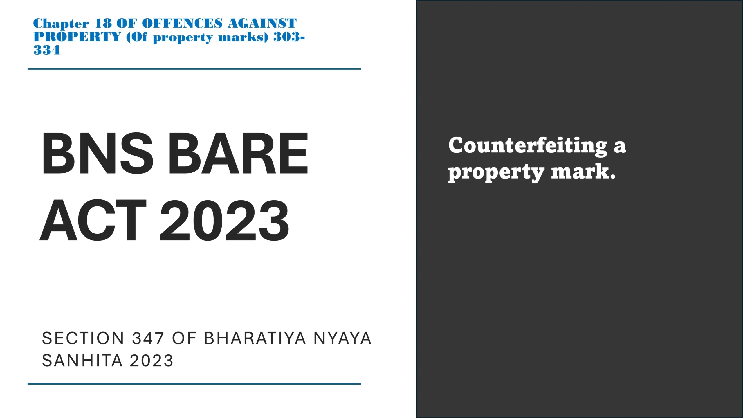 Section 347 of Bharatiya Nyaya Sanhita (BNS) 2023