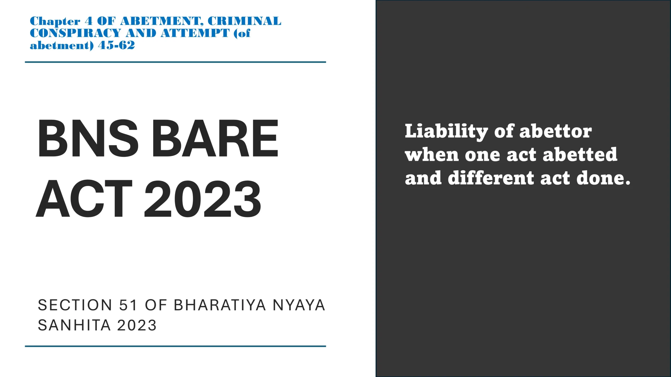 Section 51 of Bharatiya Nyaya Sanhita (BNS) 2023