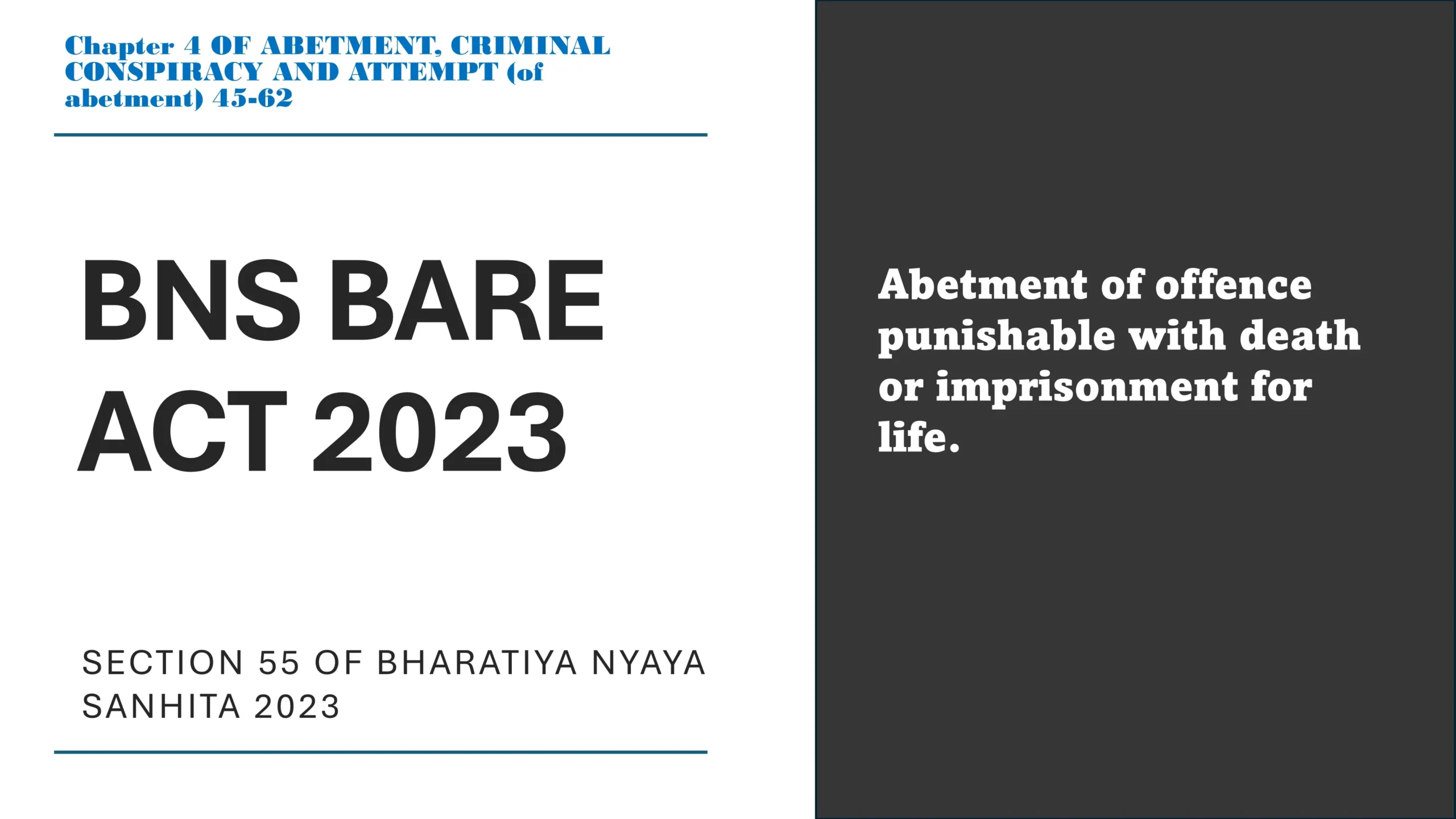 Section 55 of Bharatiya Nyaya Sanhita (BNS) 2023
