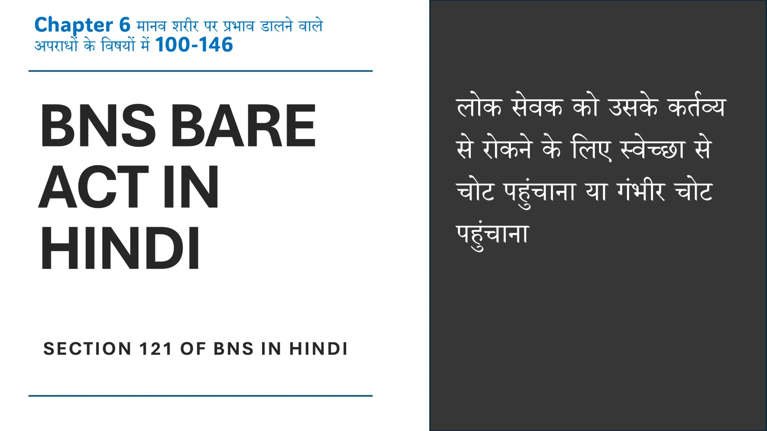 Section 121 of BNS in Hindi