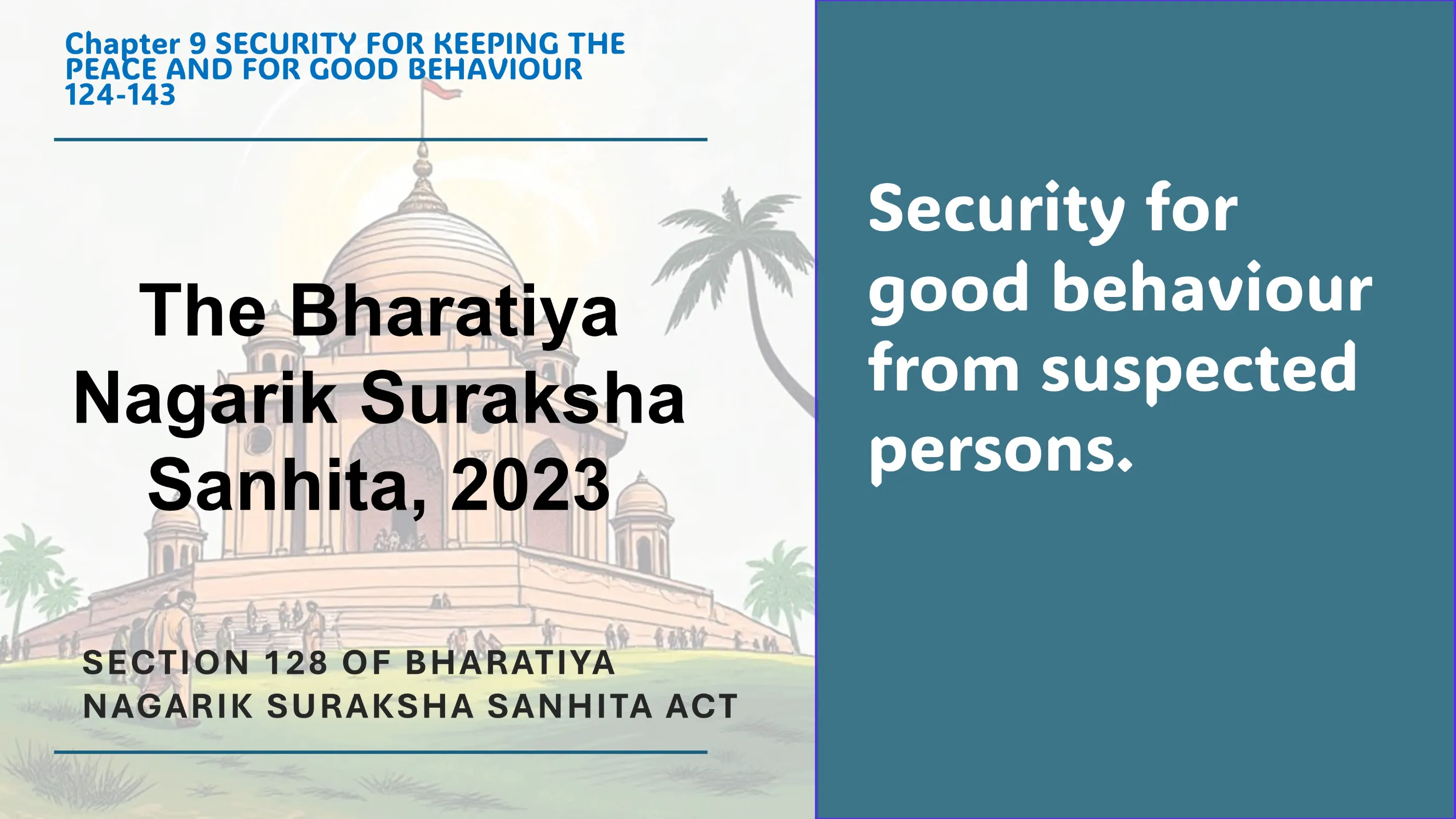 Section 128 of Bharatiya Nagarik Suraksha Sanhita Act