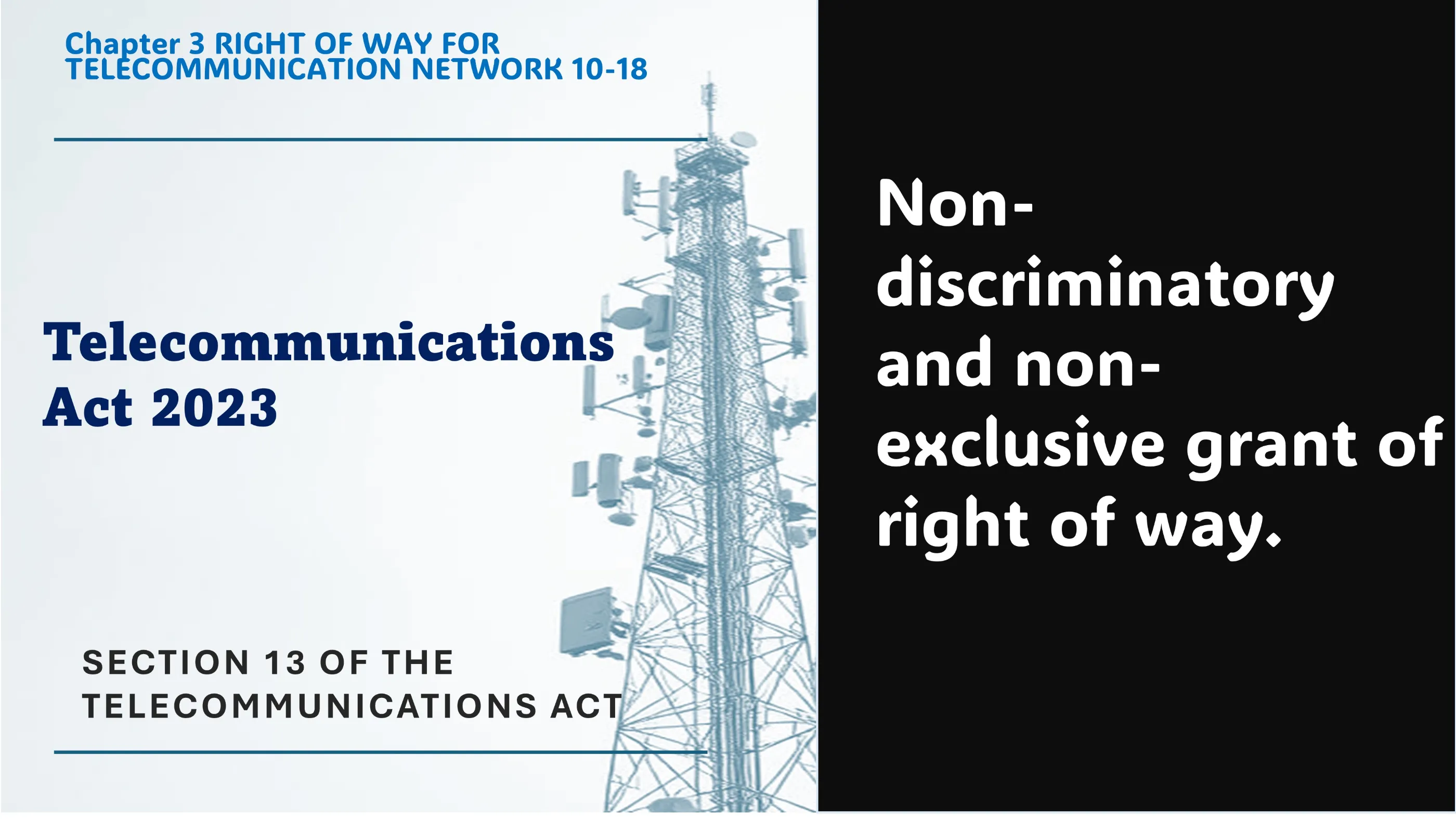 Section 13 of The Telecommunications Act