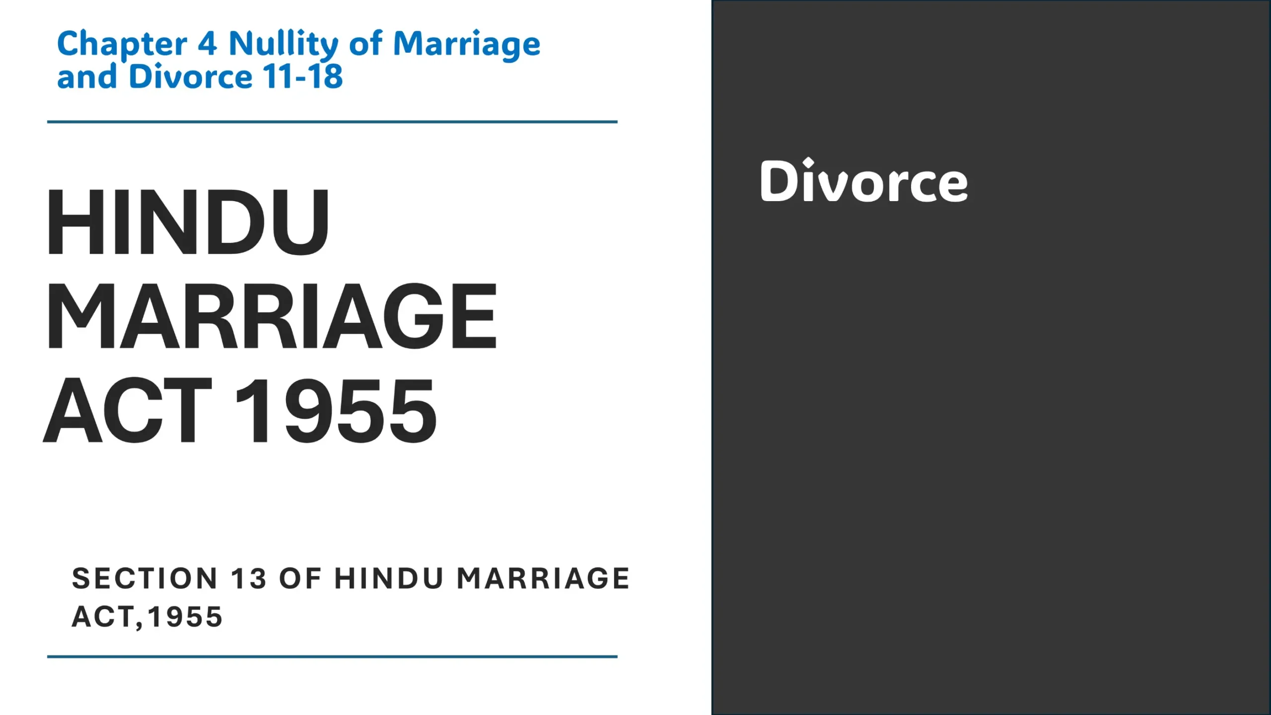 Section 13 of Hindu Marriage Act 1955