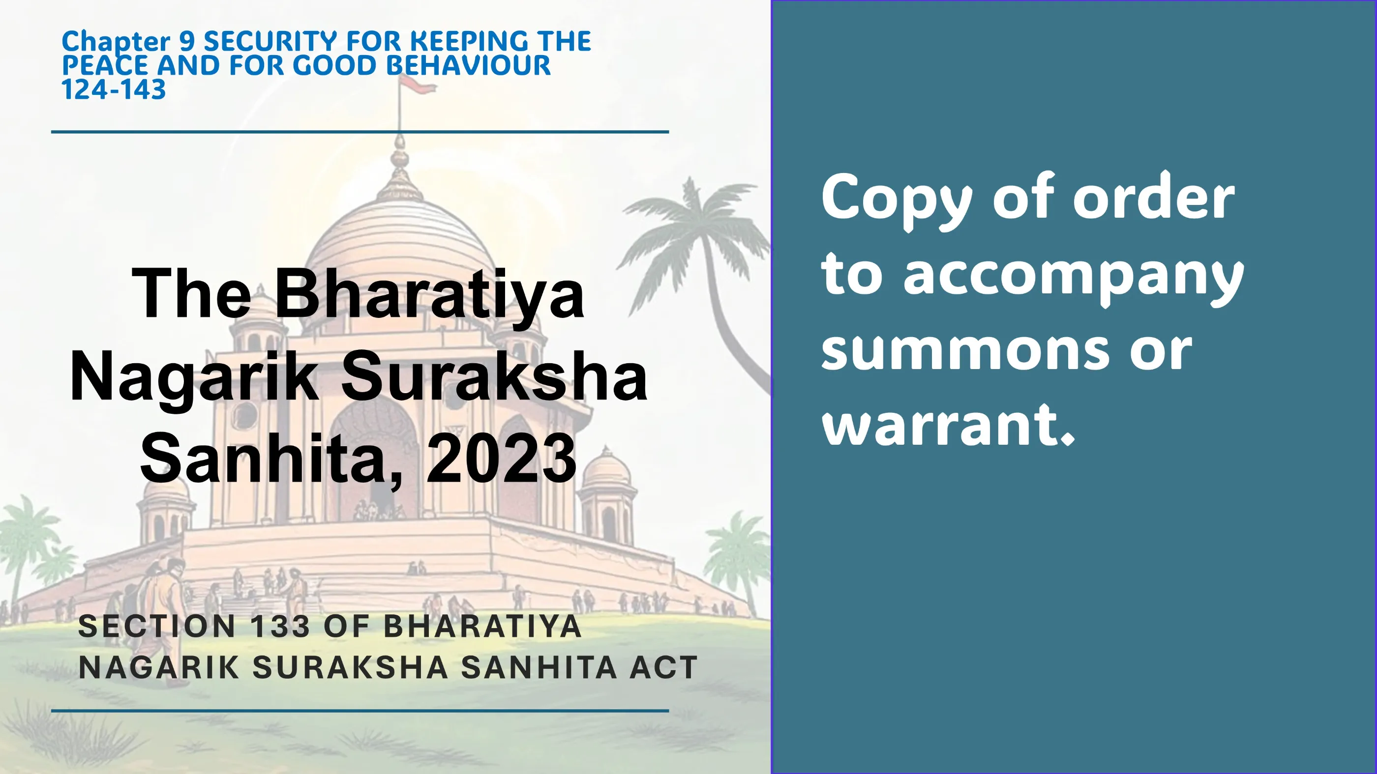 Section 133 of Bharatiya Nagarik Suraksha Sanhita Act