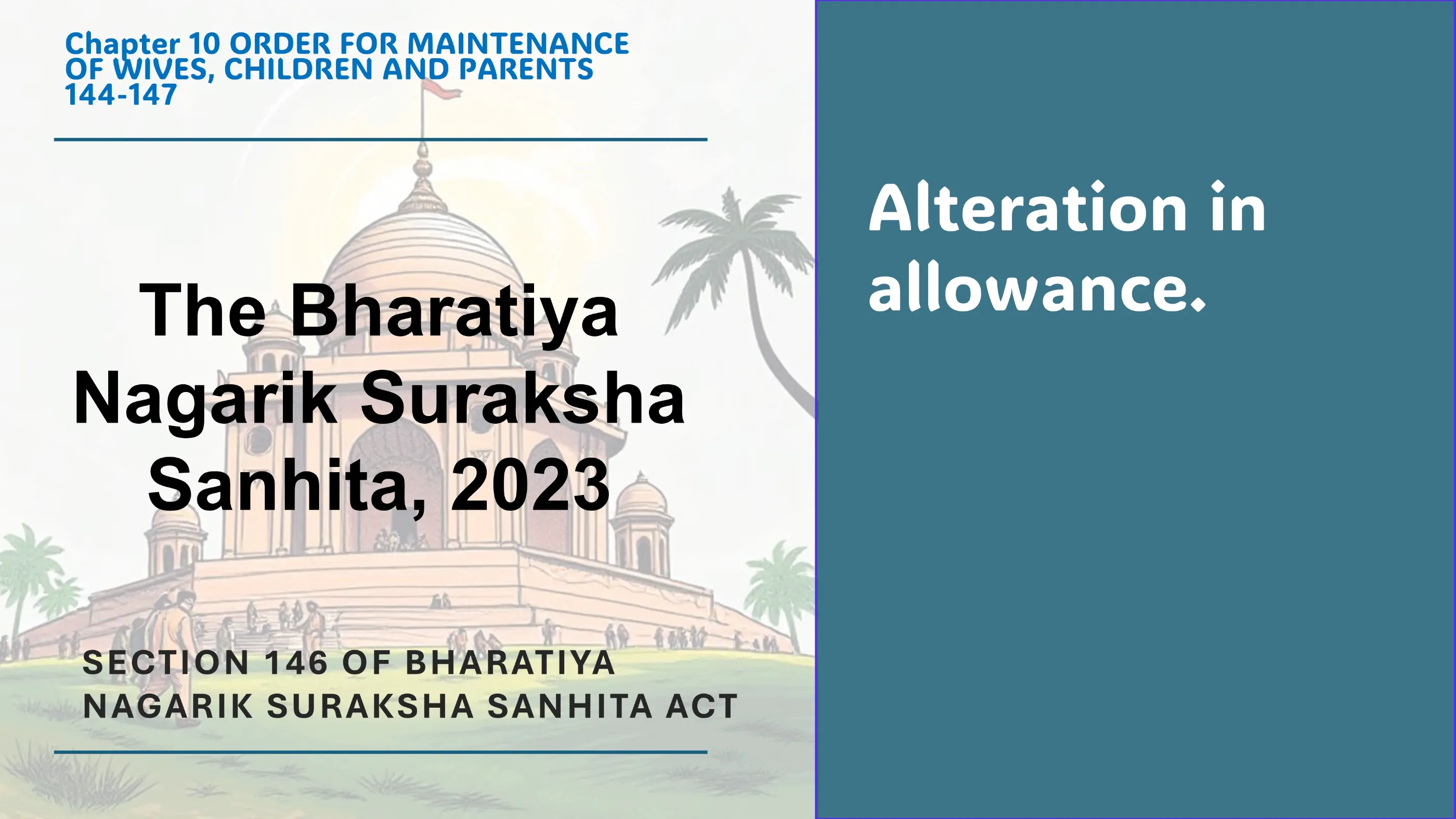 Section 146 of Bharatiya Nagarik Suraksha Sanhita Act