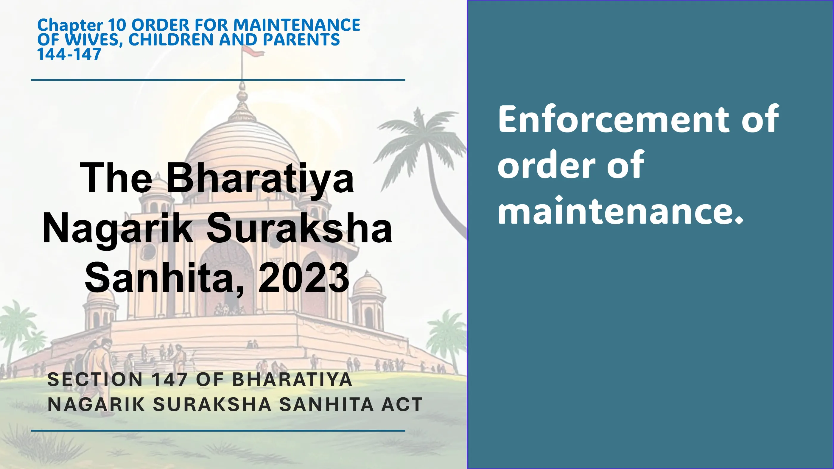 Section 147 of Bharatiya Nagarik Suraksha Sanhita Act