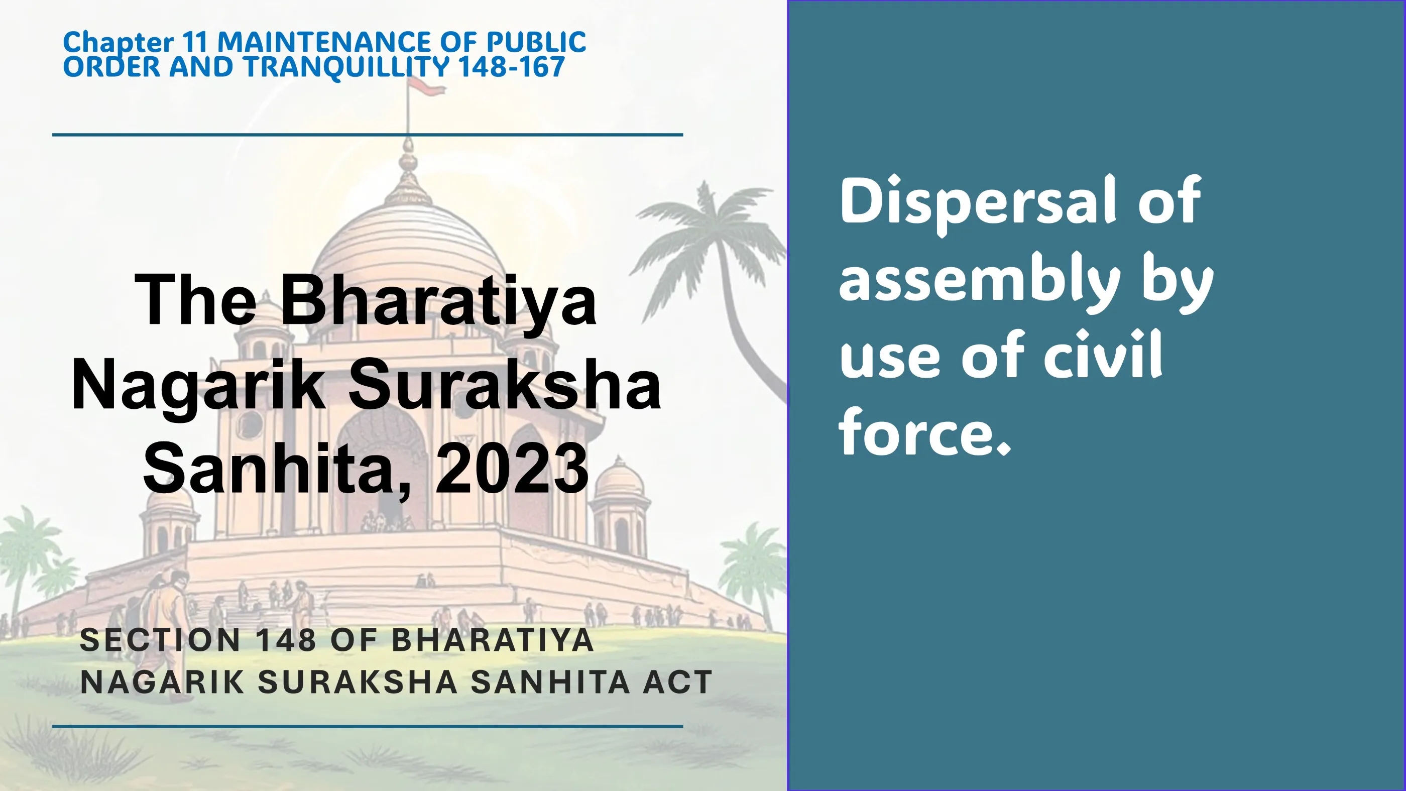 Section 148 of Bharatiya Nagarik Suraksha Sanhita Act