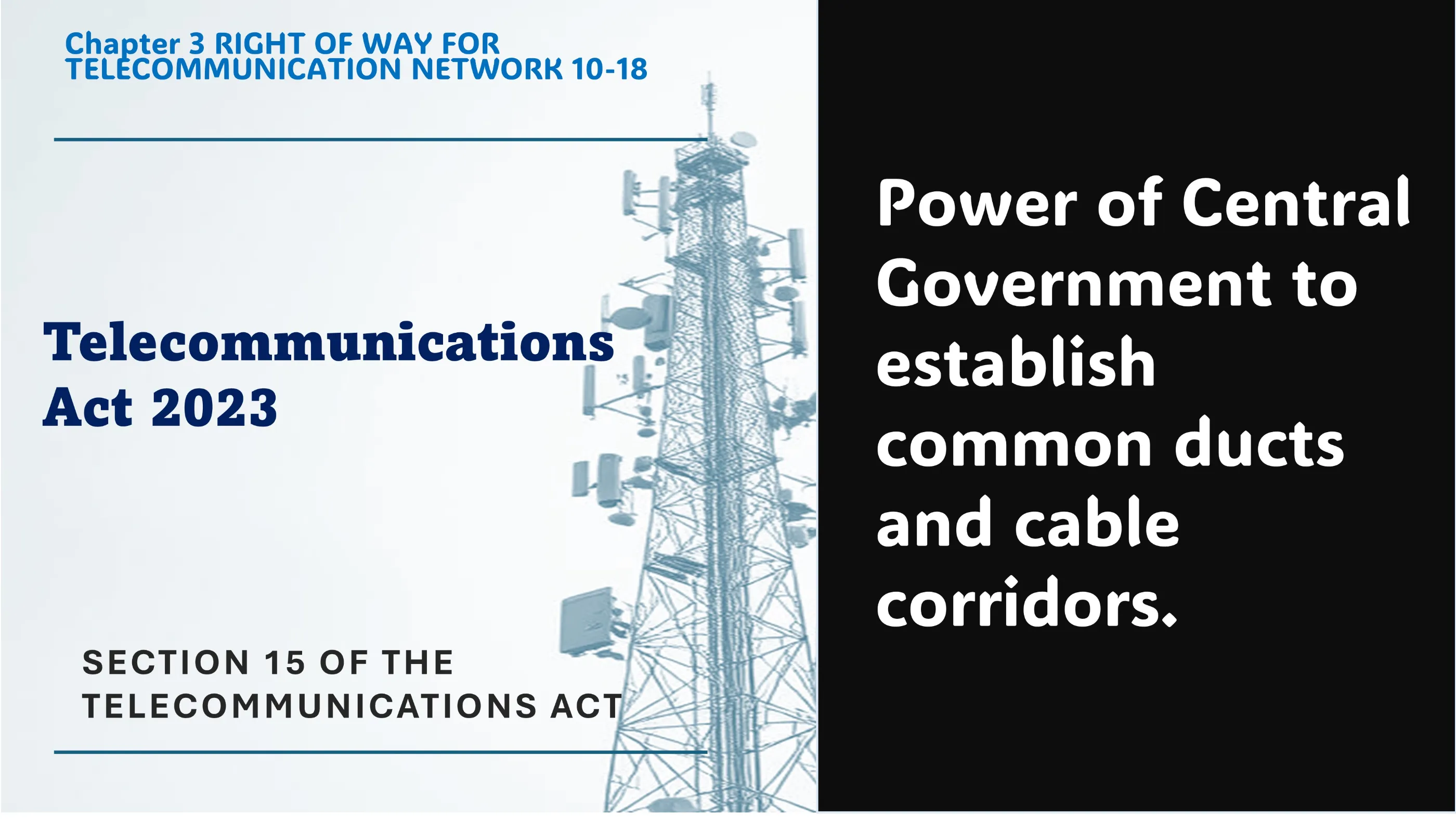 Section 15 of The Telecommunications Act