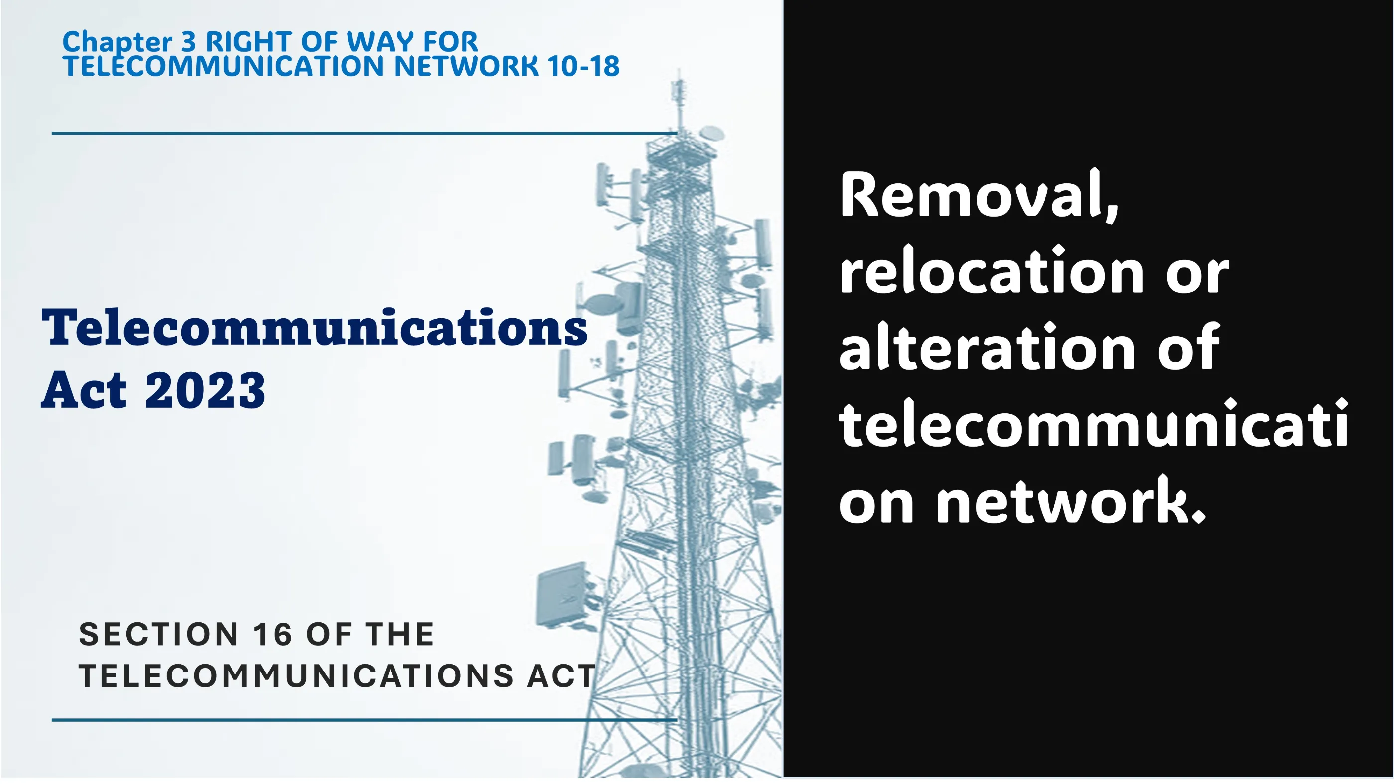 Section 16 of The Telecommunications Act