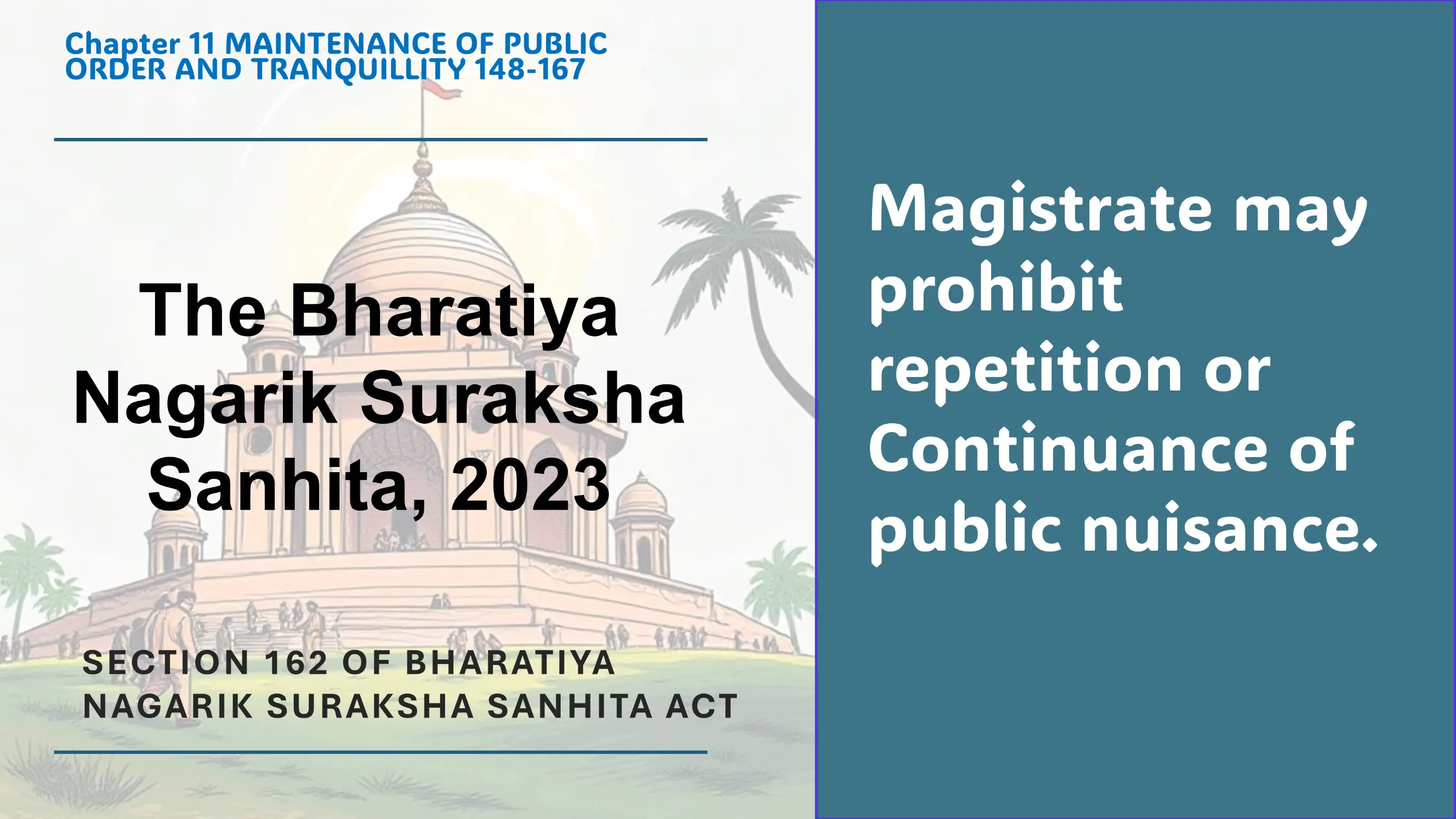 Section 162 of Bharatiya Nagarik Suraksha Sanhita Act
