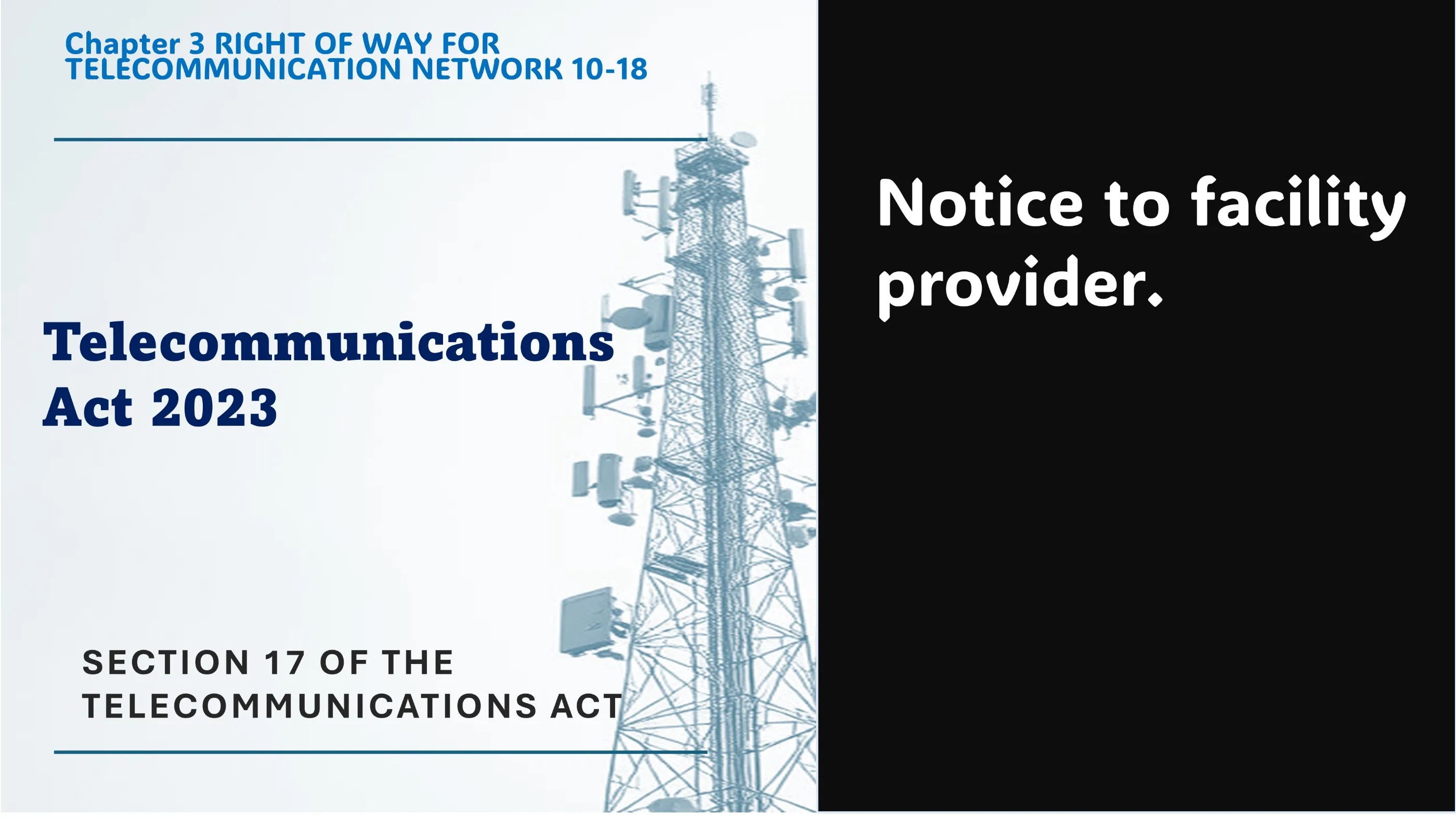 Section 17 of The Telecommunications Act
