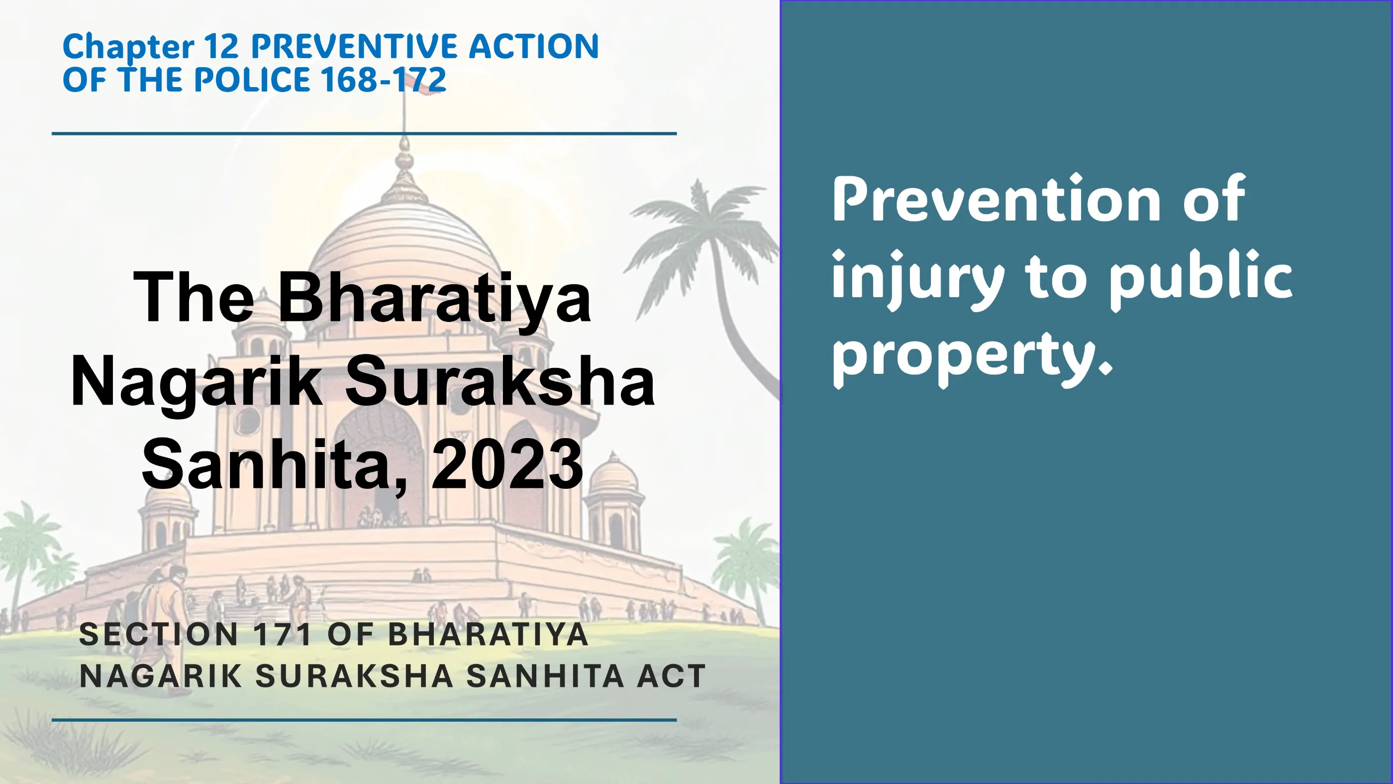 Section 171 of Bharatiya Nagarik Suraksha Sanhita Act