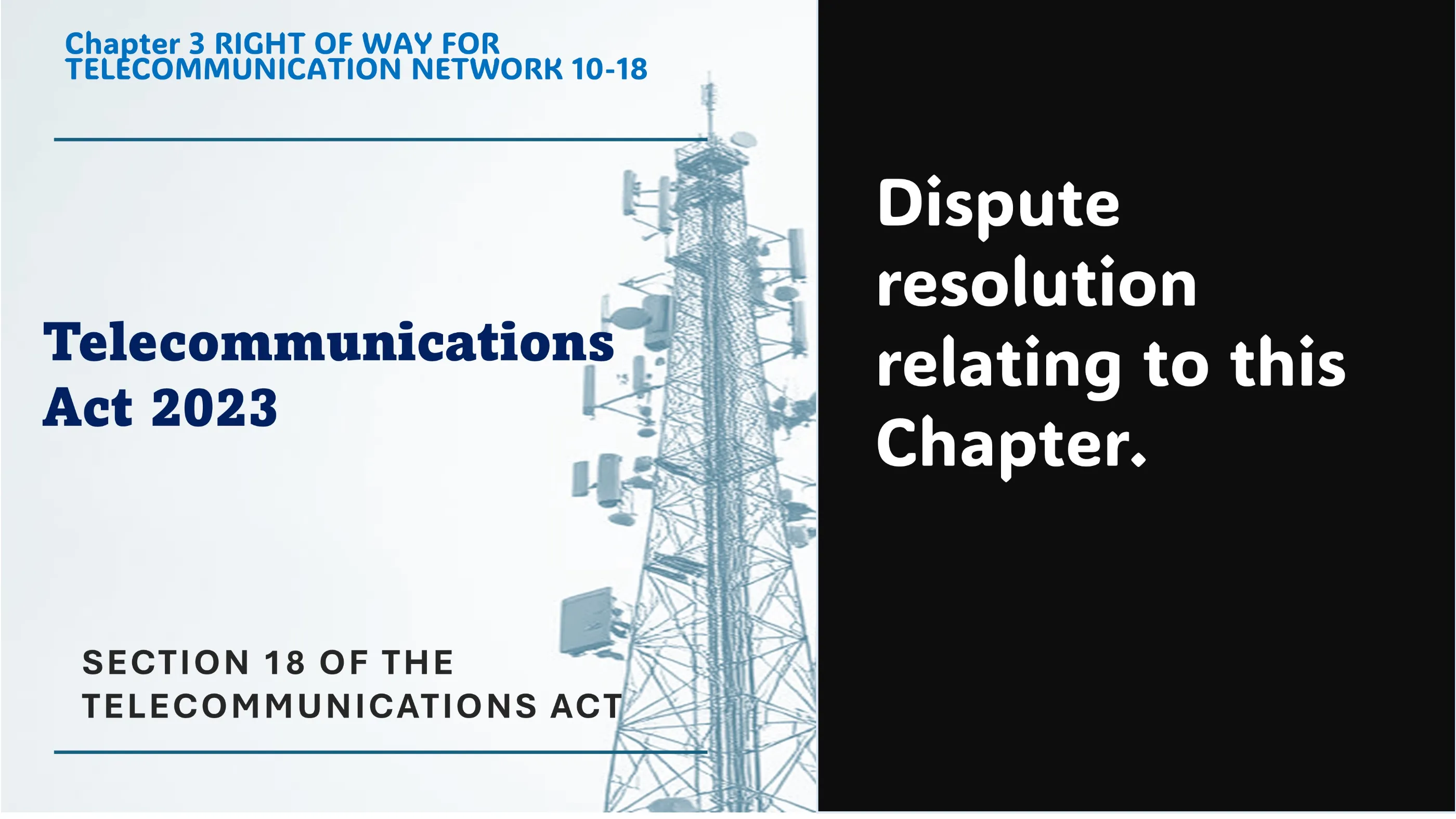 Section 18 of The Telecommunications Act