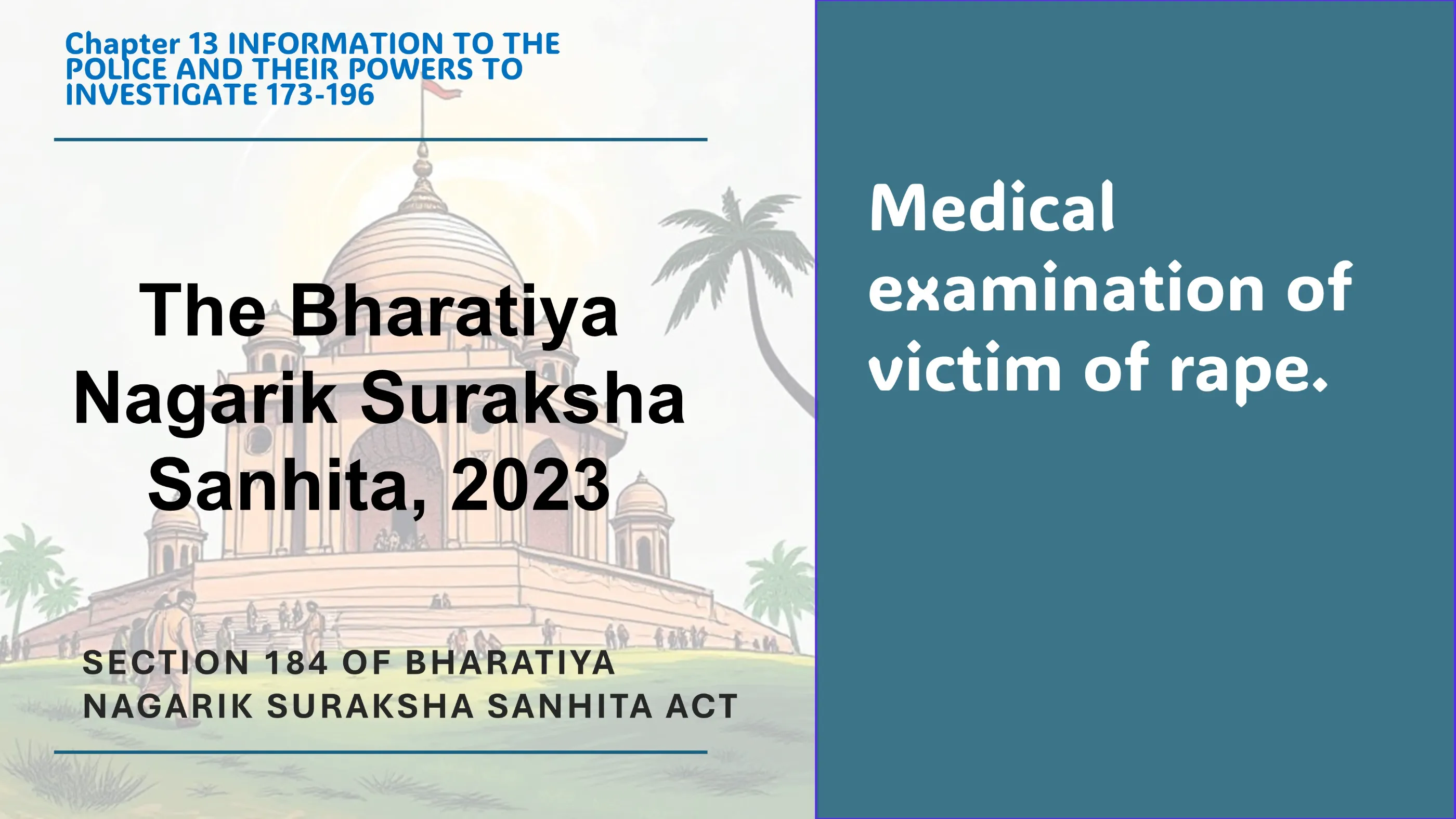 Section 184 of Bharatiya Nagarik Suraksha Sanhita Act