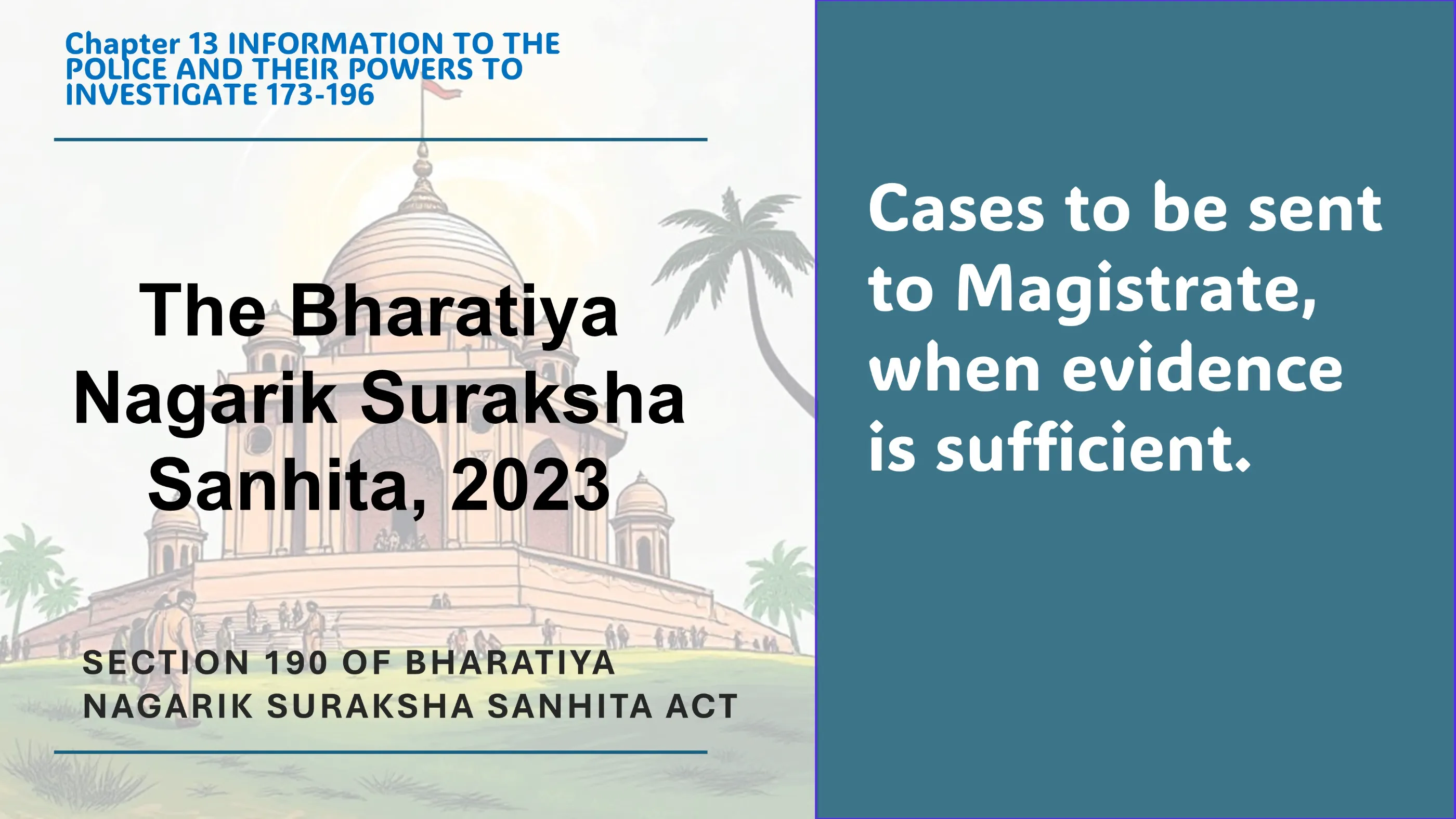Section 190 of Bharatiya Nagarik Suraksha Sanhita Act