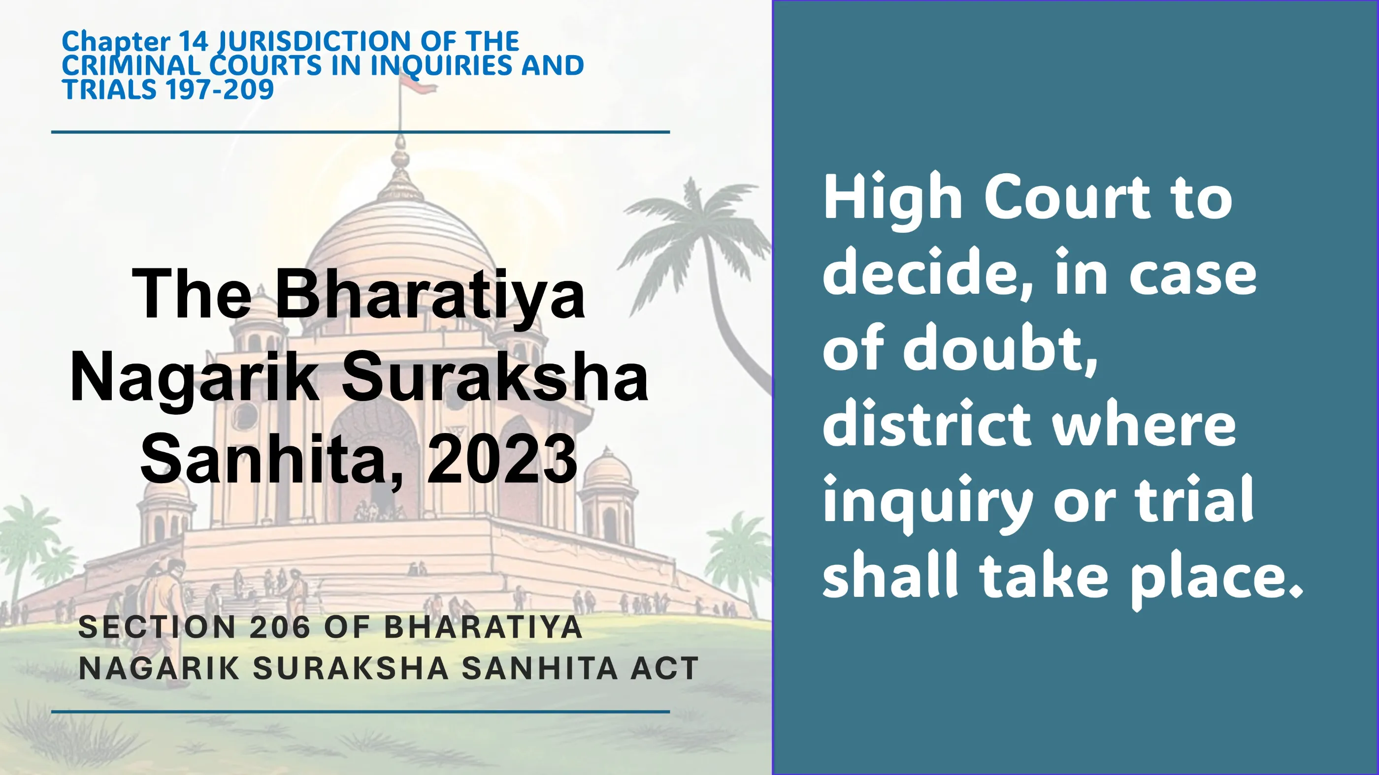 Section 206 of Bharatiya Nagarik Suraksha Sanhita Act