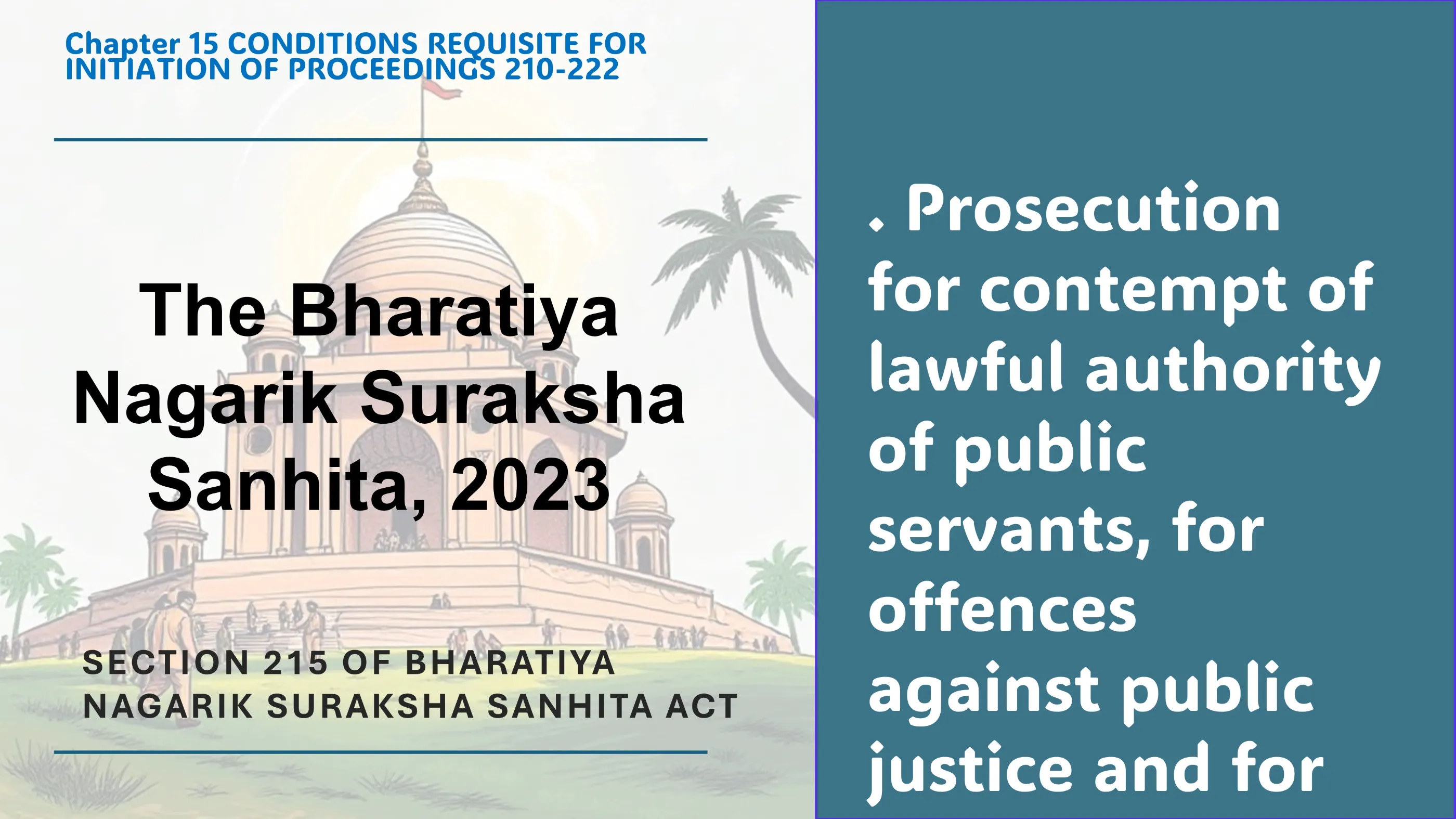 Section 215 of Bharatiya Nagarik Suraksha Sanhita Act