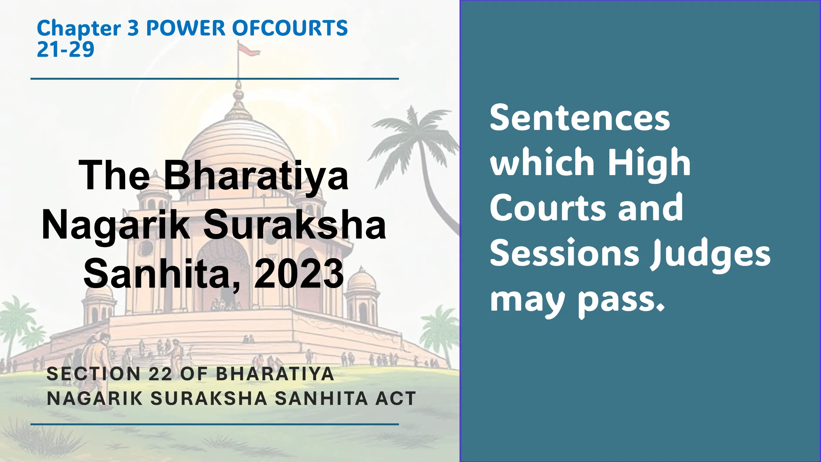 Section 22 of Bharatiya Nagarik Suraksha Sanhita Act