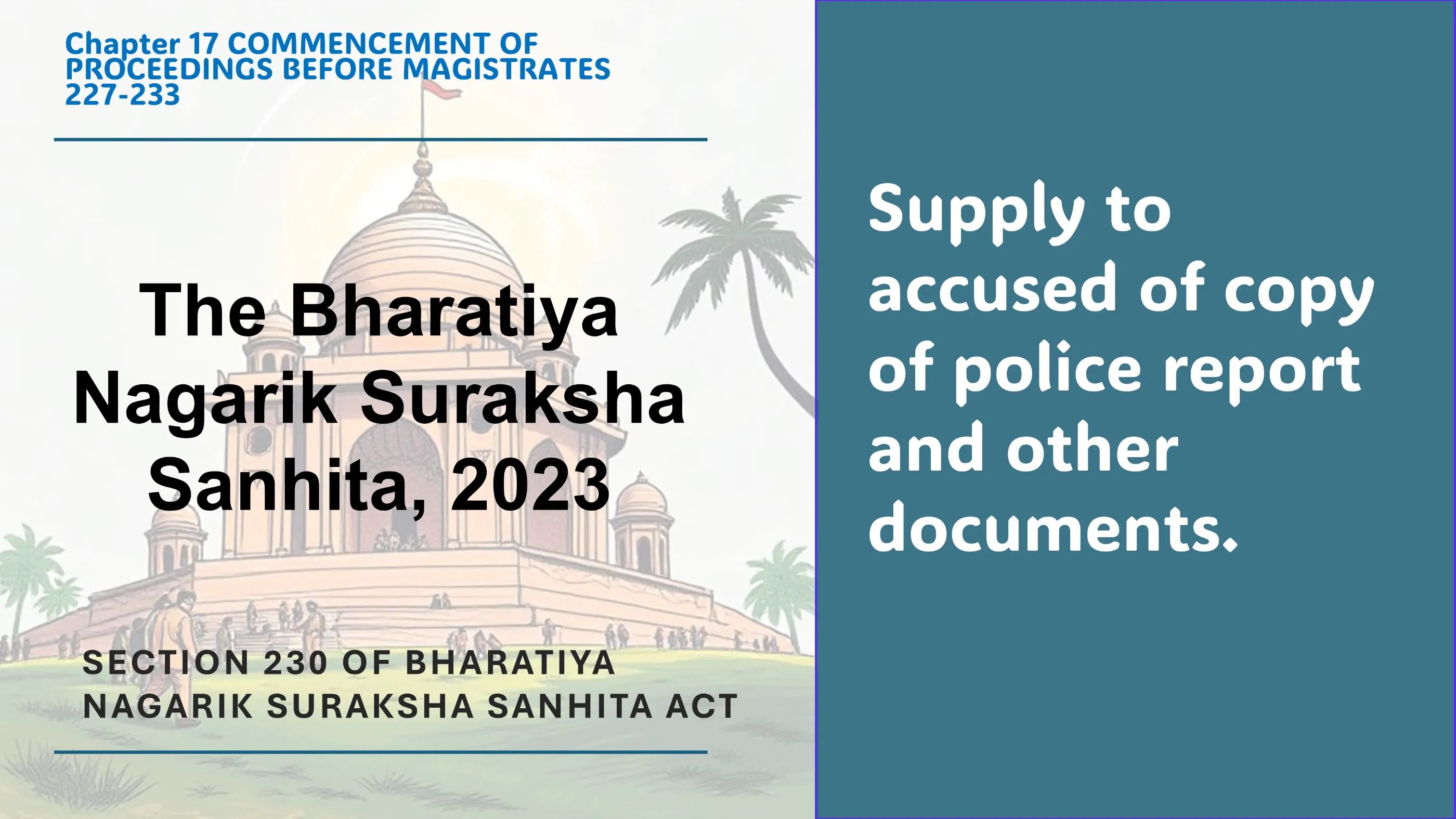 Section 230 of Bharatiya Nagarik Suraksha Sanhita Act