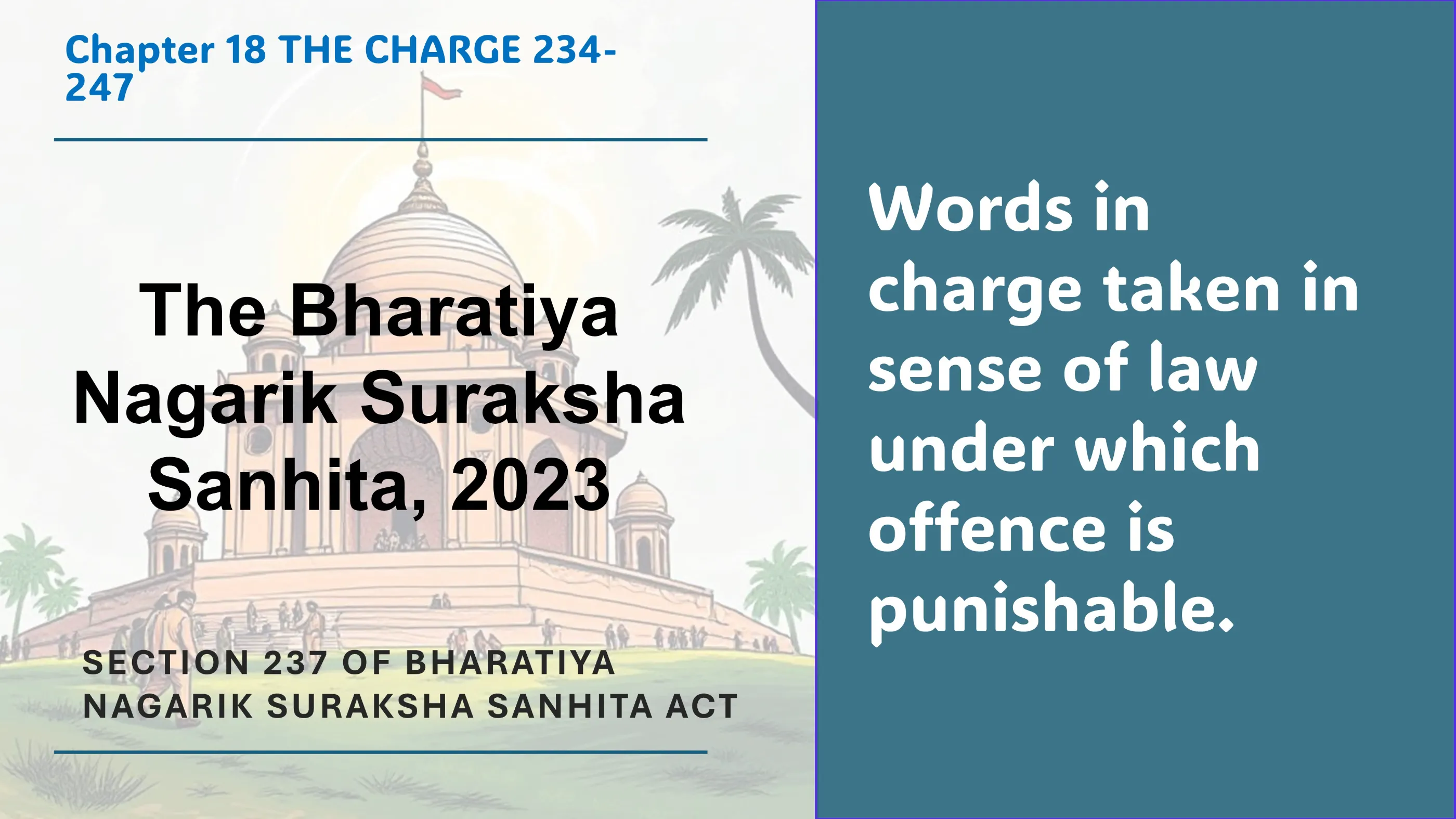 Section 237 of Bharatiya Nagarik Suraksha Sanhita Act