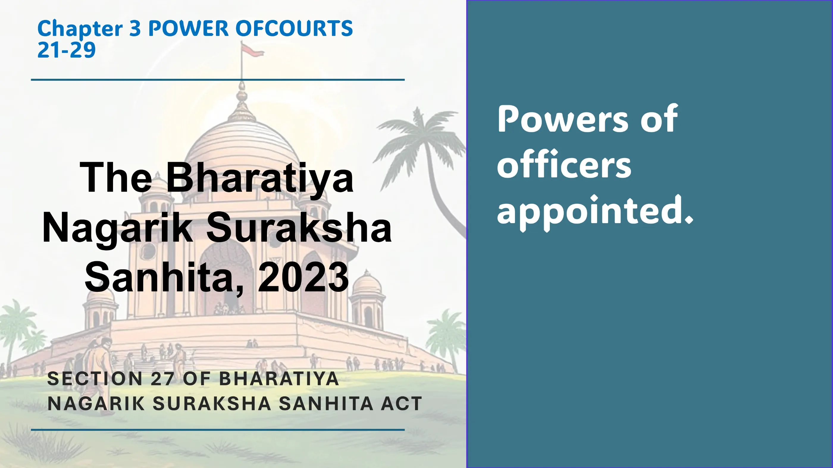 Section 27 of Bharatiya Nagarik Suraksha Sanhita Act