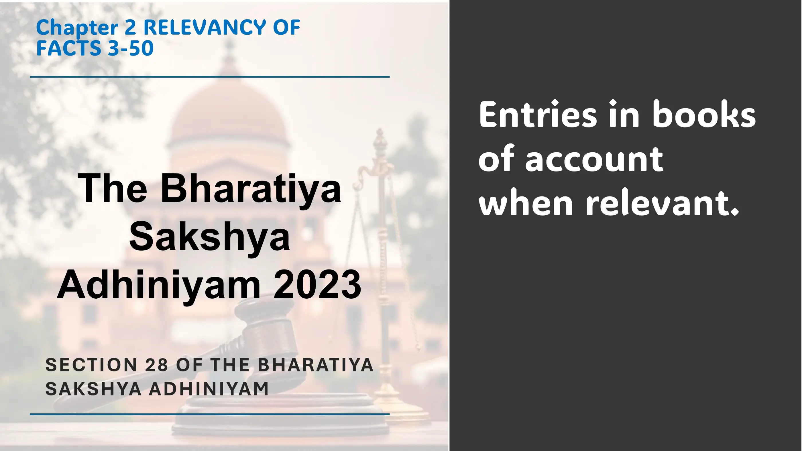 Section 28 of The Bharatiya Sakshya Adhiniyam