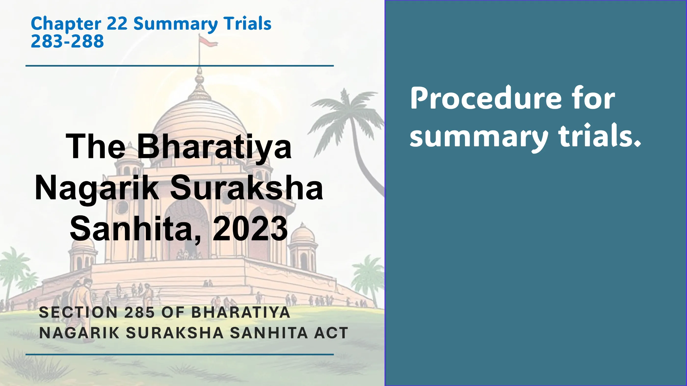 Section 285 of Bharatiya Nagarik Suraksha Sanhita Act