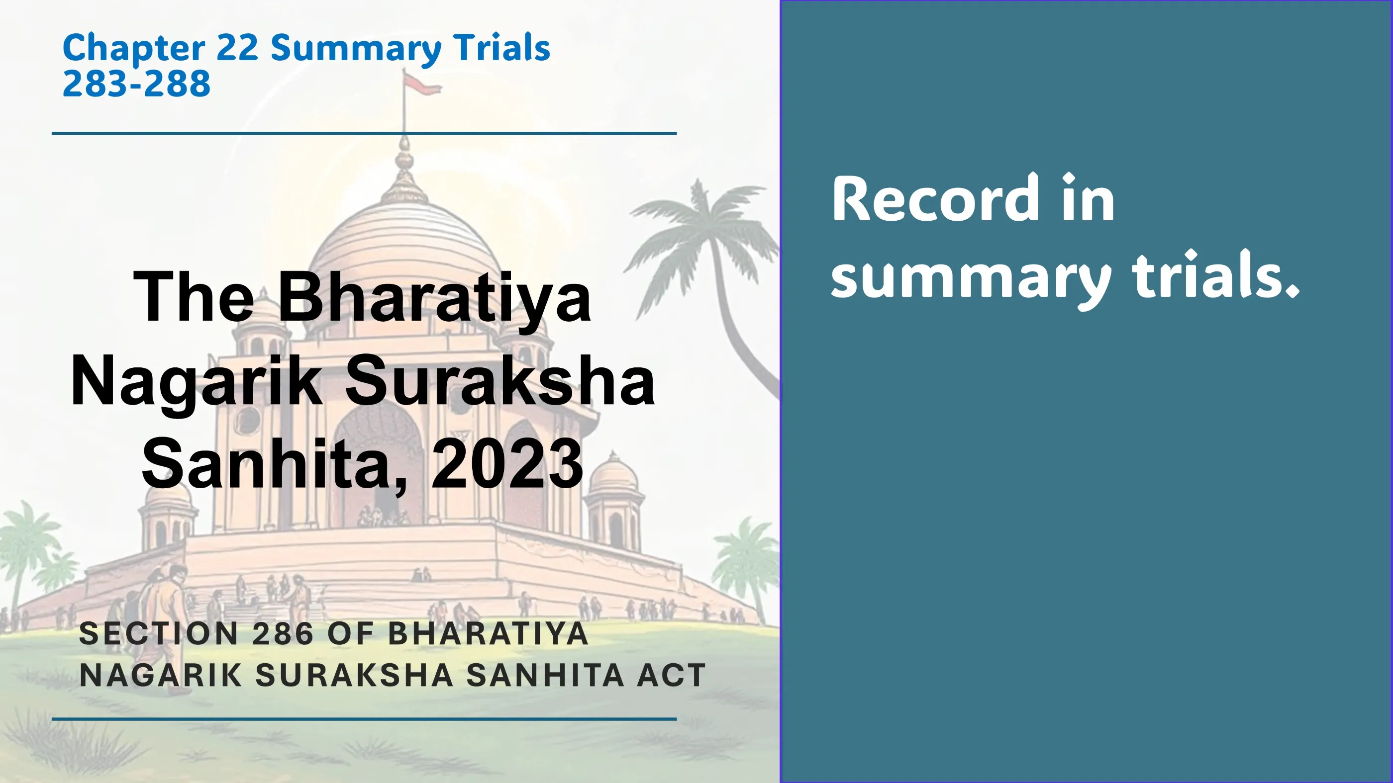 Section 286 of Bharatiya Nagarik Suraksha Sanhita Act