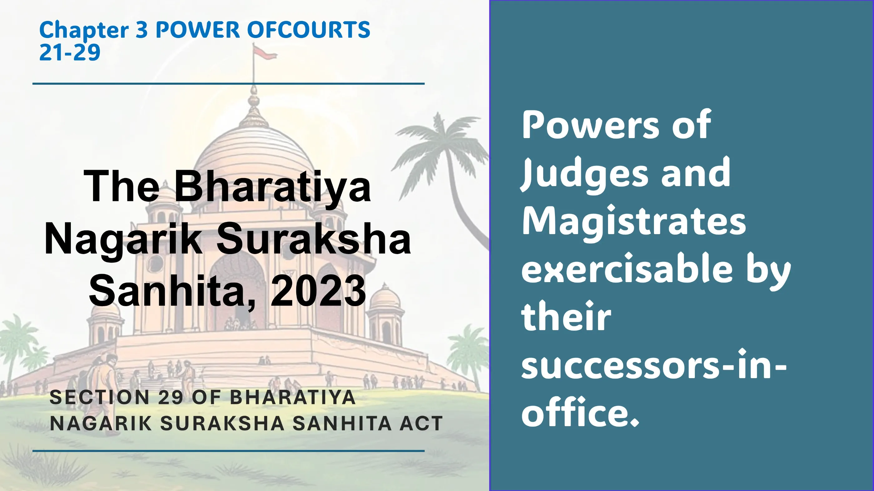 Section 29 of Bharatiya Nagarik Suraksha Sanhita Act