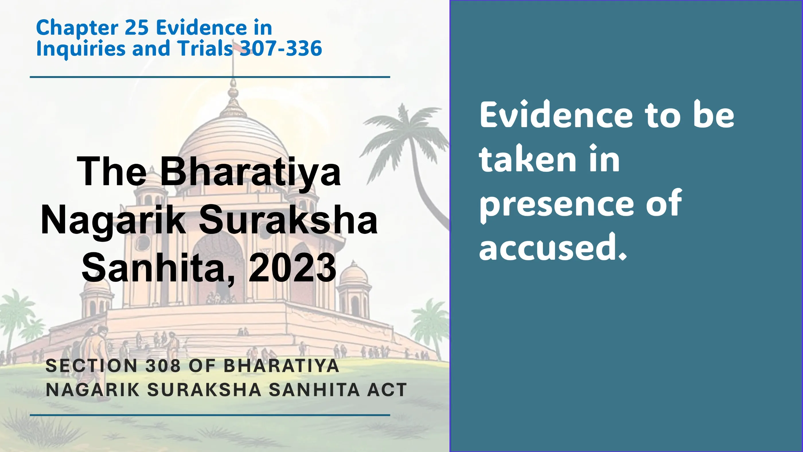 Section 308 of Bharatiya Nagarik Suraksha Sanhita Act