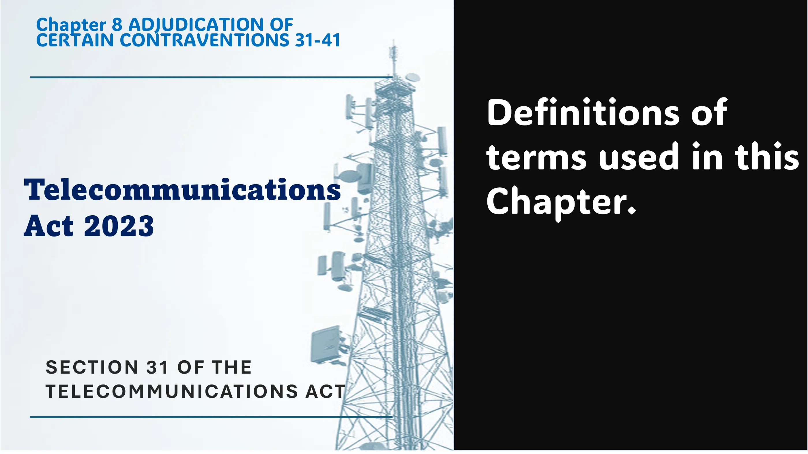 Section 31 of The Telecommunications Act