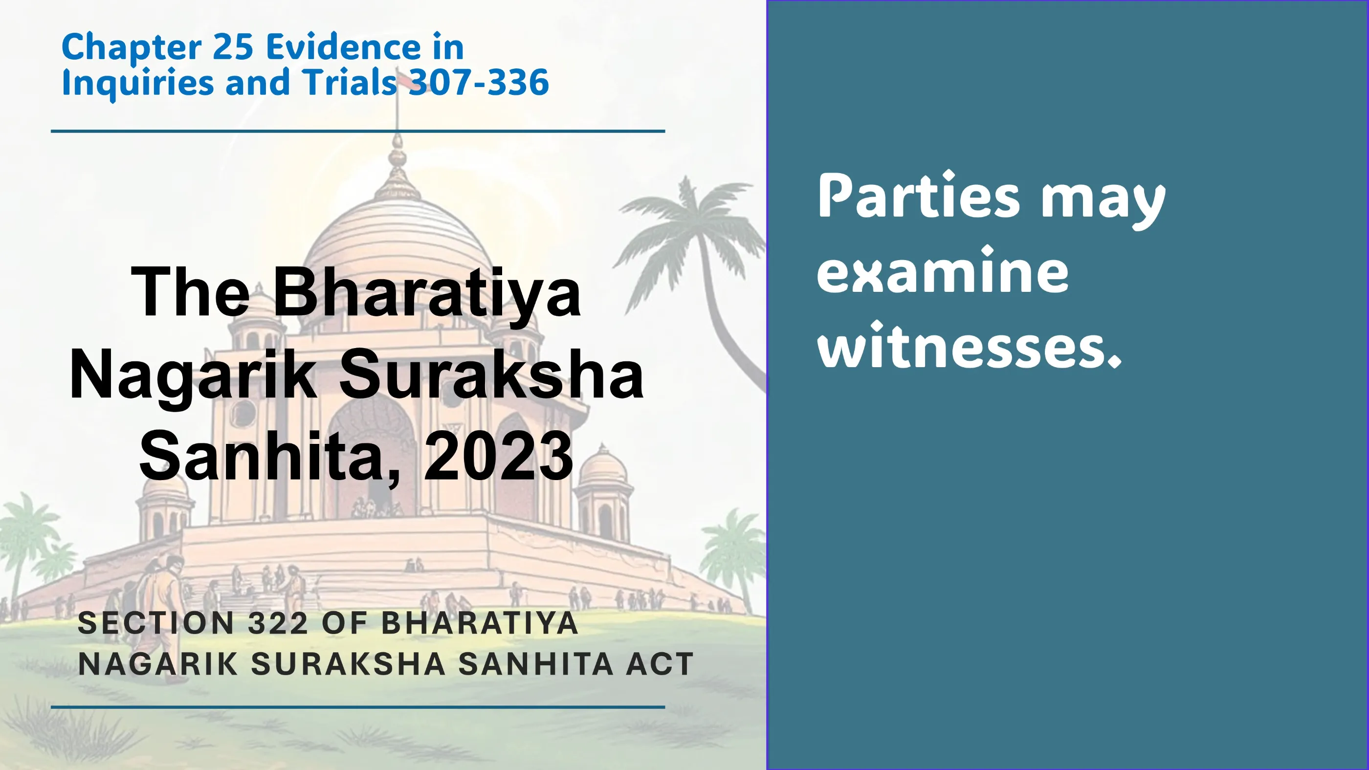 Section 322 of Bharatiya Nagarik Suraksha Sanhita Act