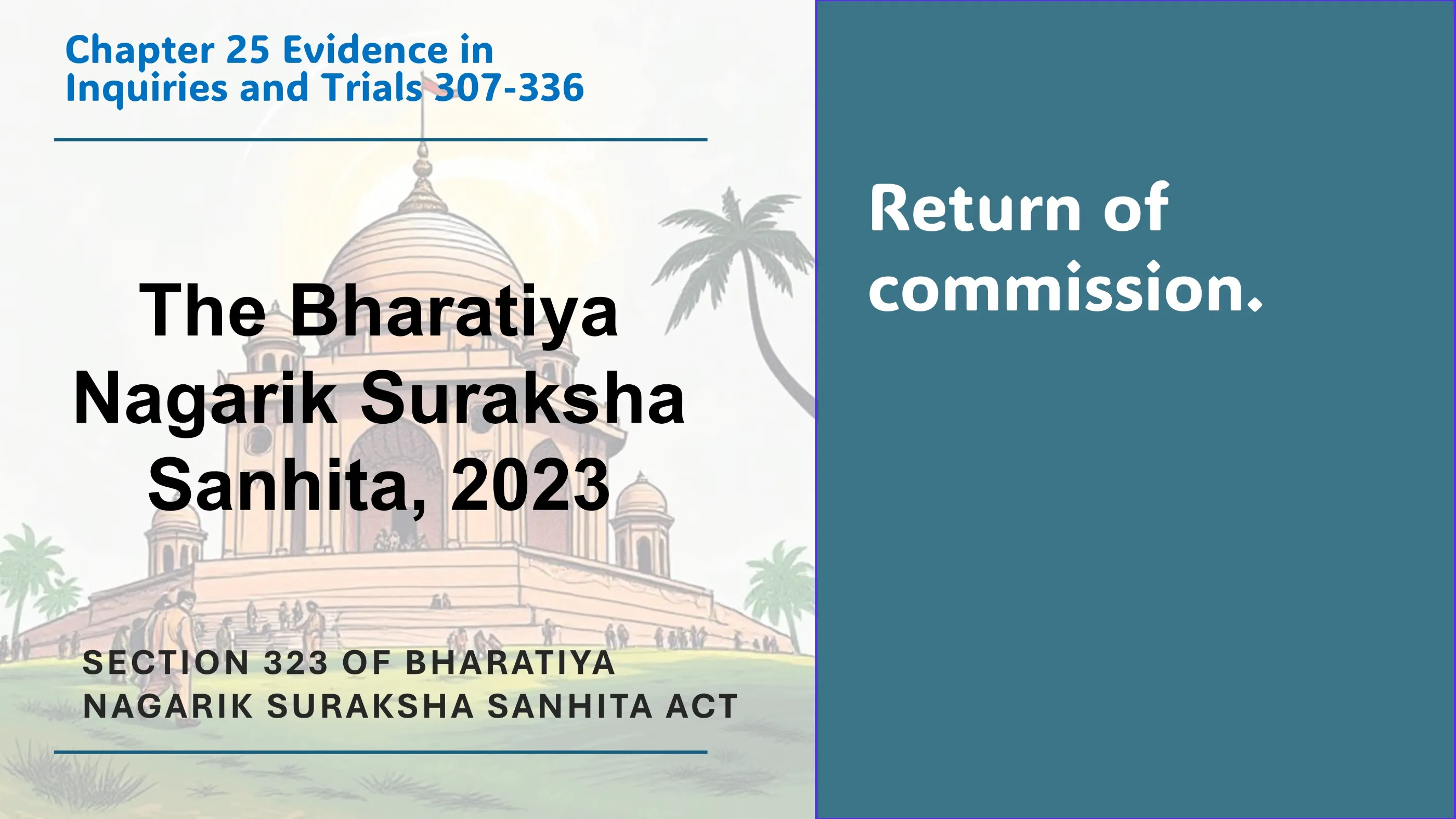 Section 323 of Bharatiya Nagarik Suraksha Sanhita Act