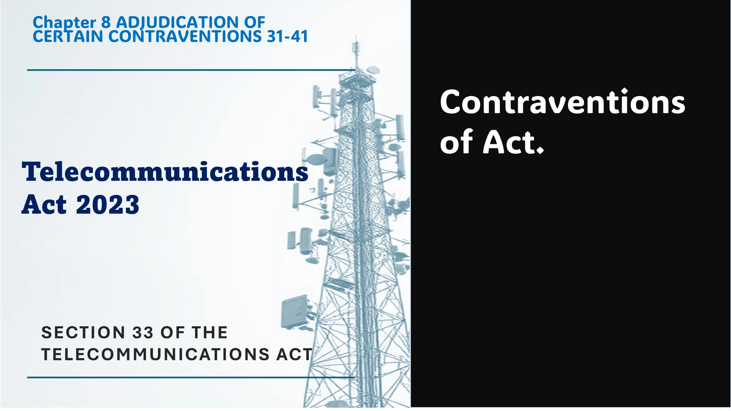 Section 33 of The Telecommunications Act