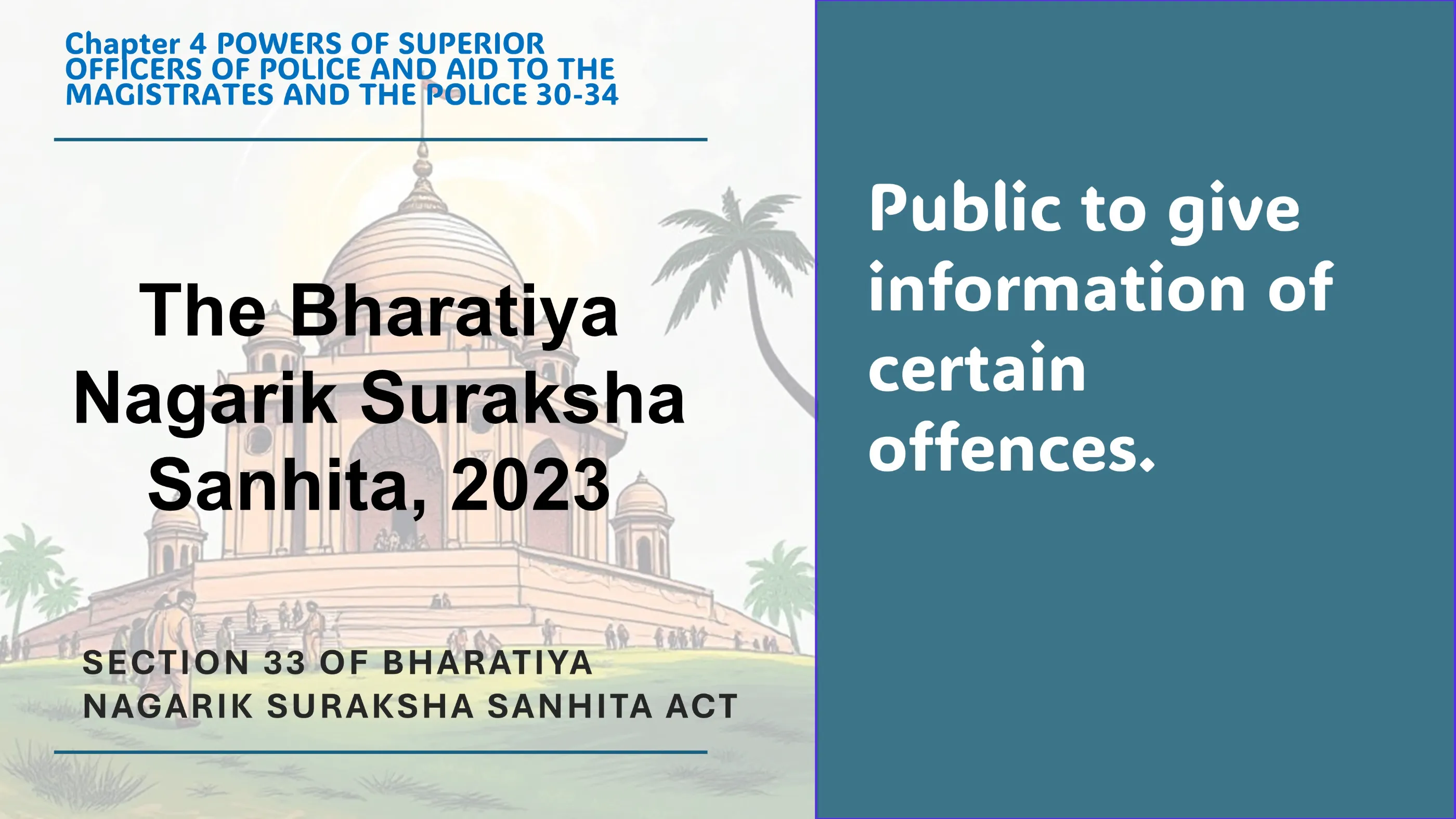 Section 33 of Bharatiya Nagarik Suraksha Sanhita Act