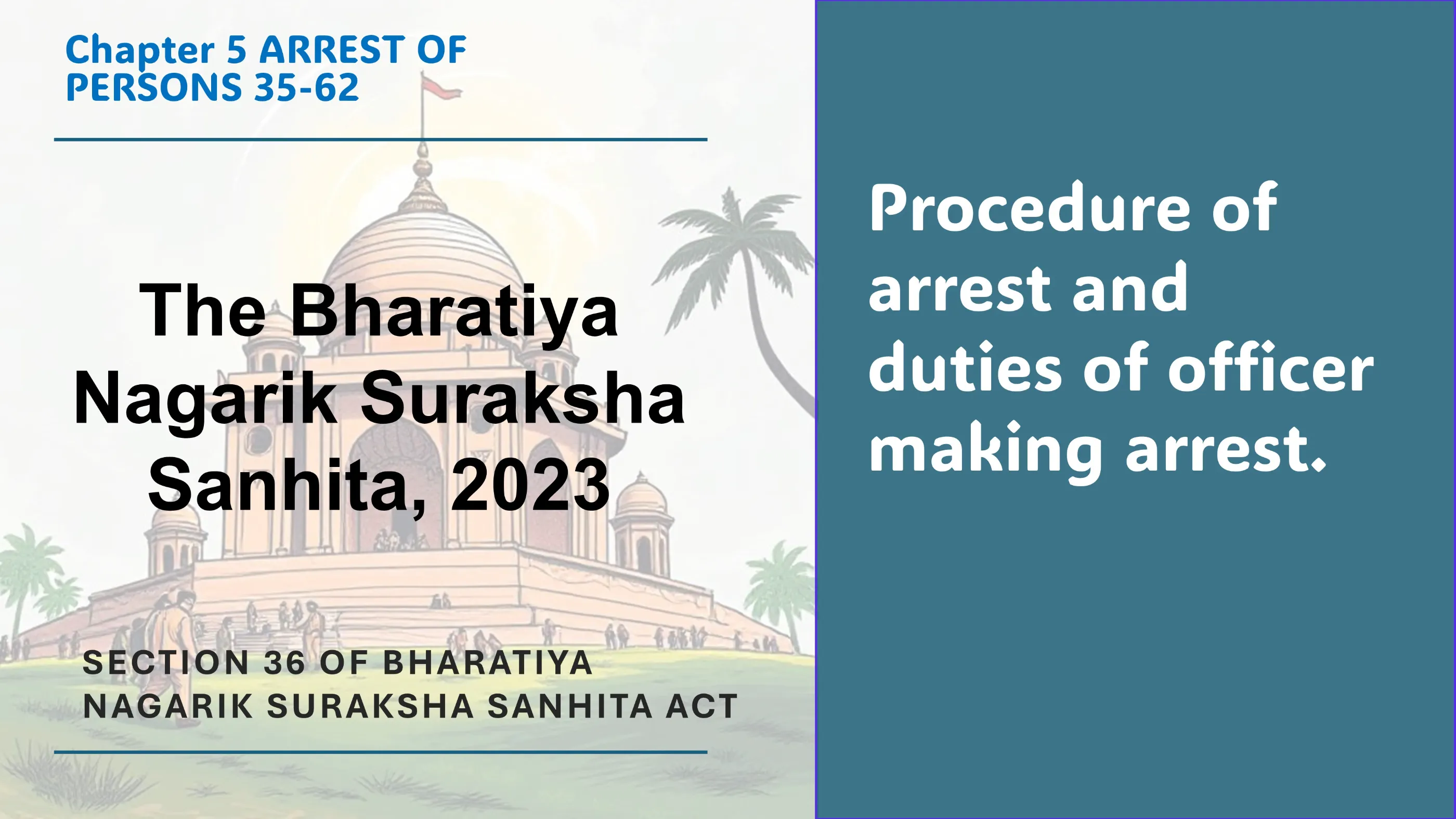 Section 36 of Bharatiya Nagarik Suraksha Sanhita Act