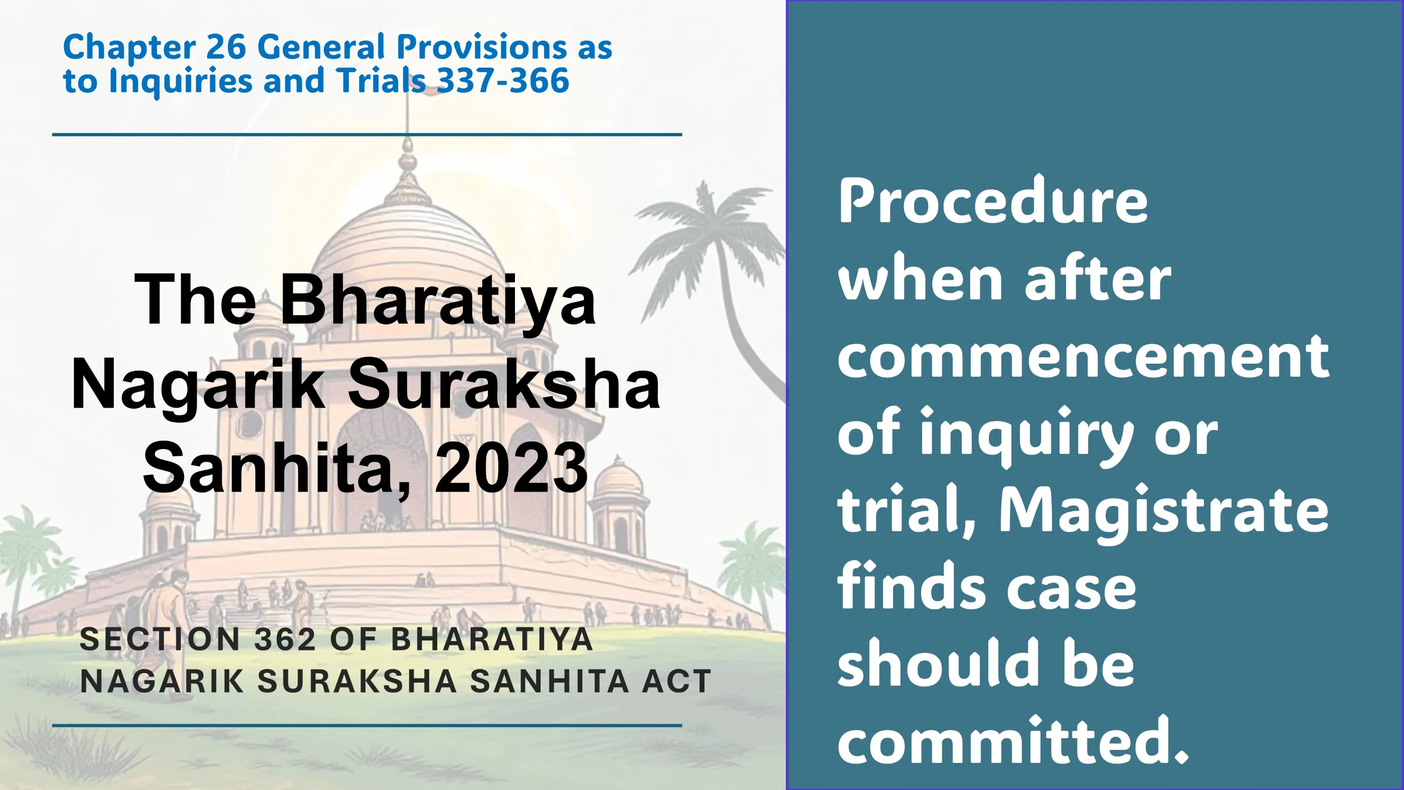 Section 362 of Bharatiya Nagarik Suraksha Sanhita Act