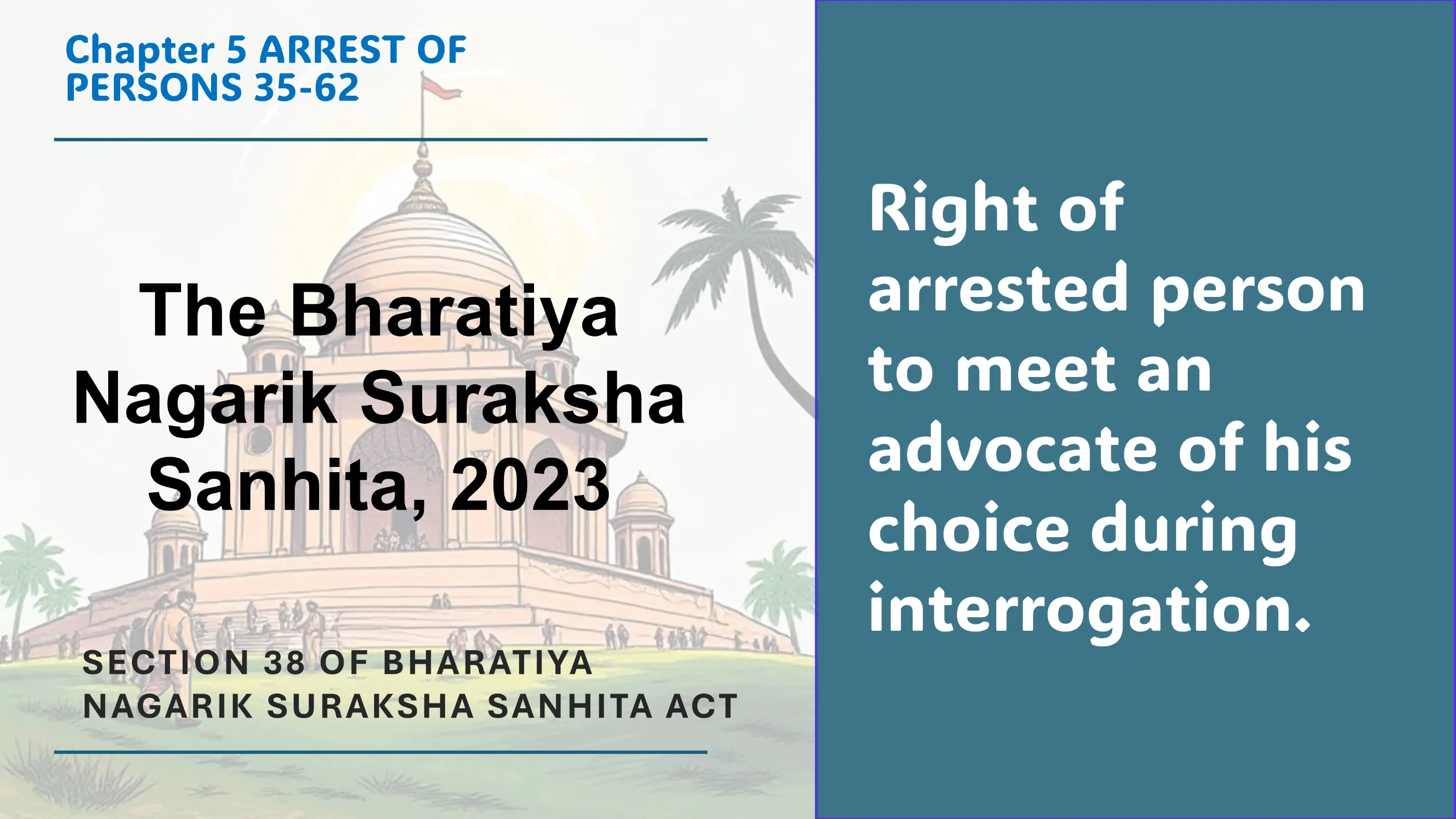 Section 38 of Bharatiya Nagarik Suraksha Sanhita Act